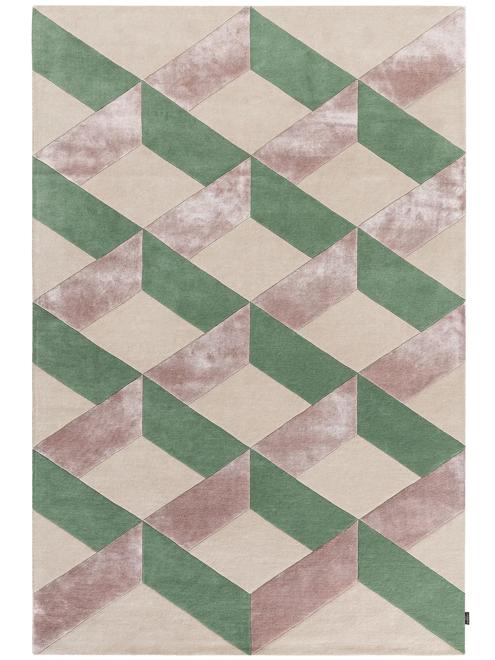 Alfombra Paul de 70% Lana, 30% Lyocell (Tencel™) en Multicolor de benuta Finest