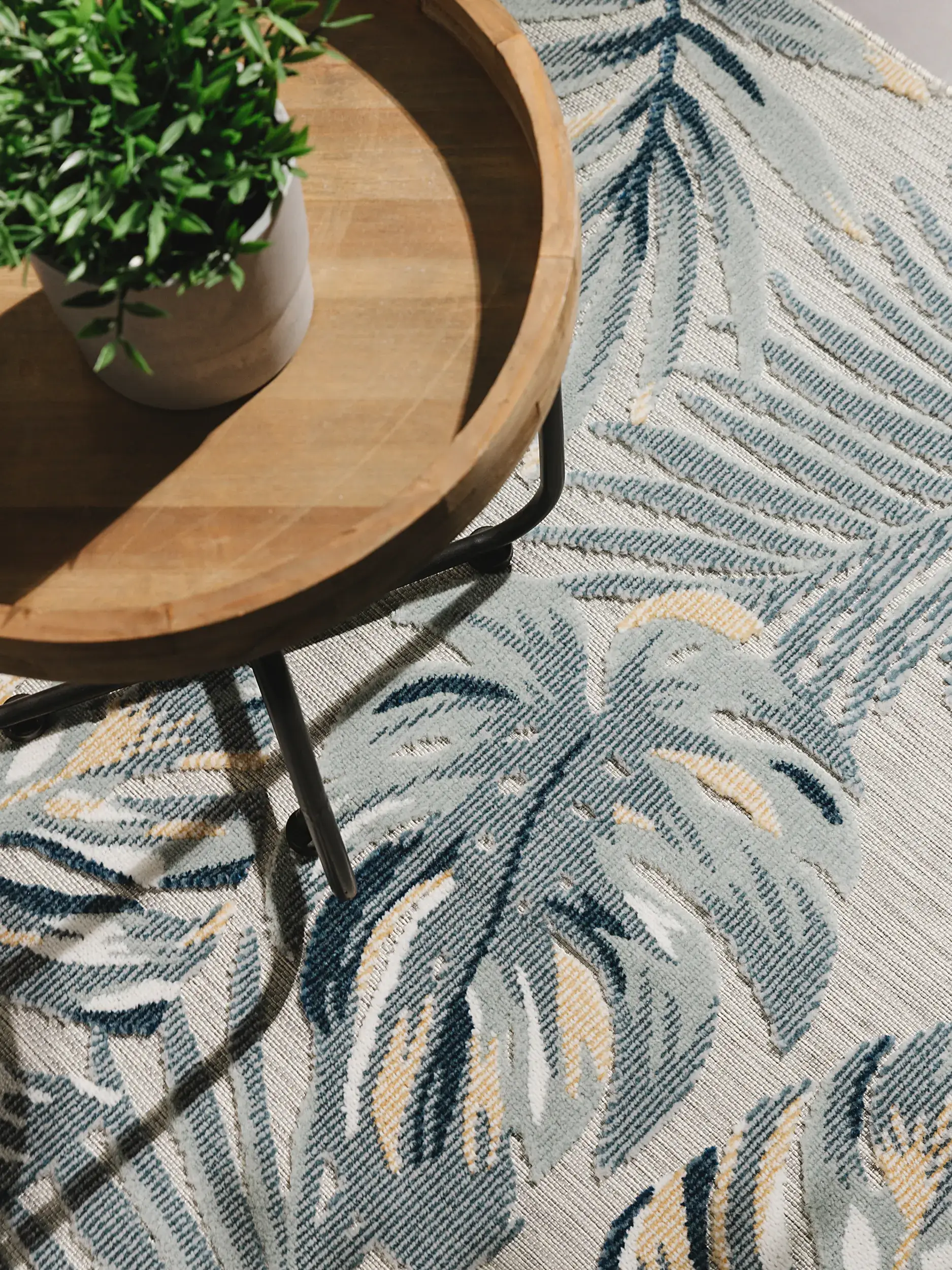 Rug made of 100% Polypropylen in Multicolour with a 100% Polypropylen high pile by benuta Basic