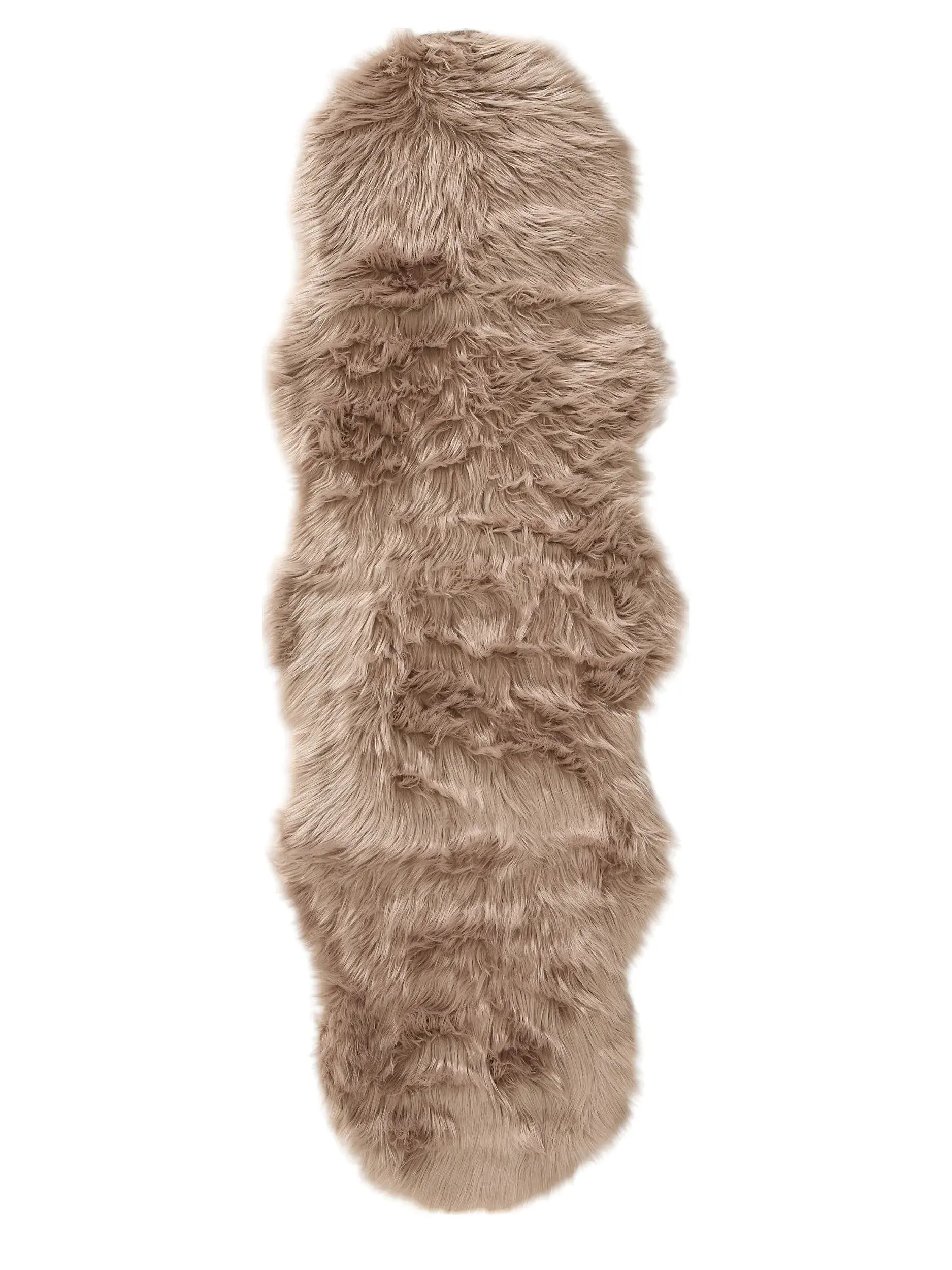 Teppe av 70% Polyacryl, 30% Polyester i Beige med 70% Polyacryl, 30% Polyester høy lugg fra benuta Pop