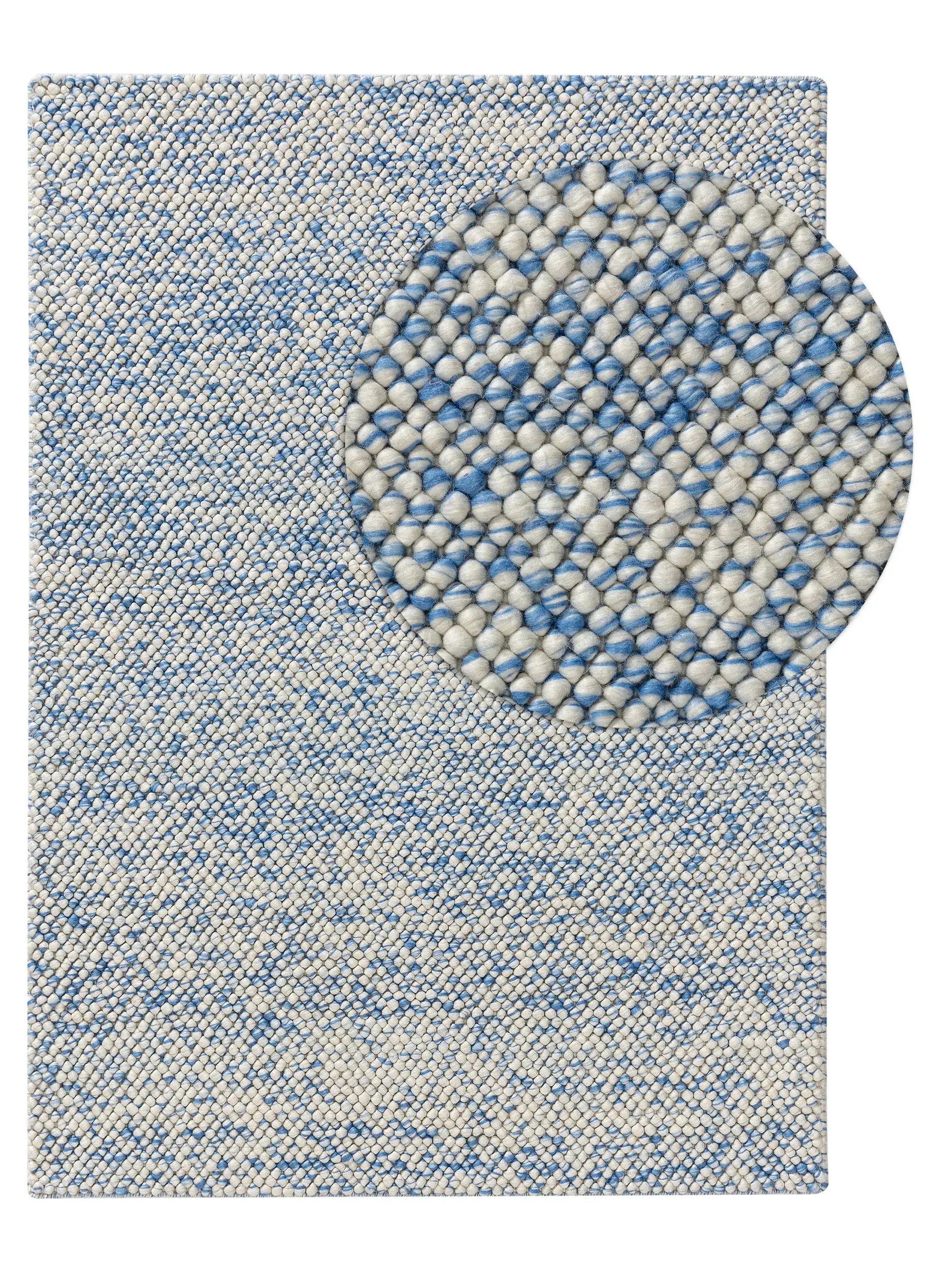 Kinderteppich Beady Blau von 