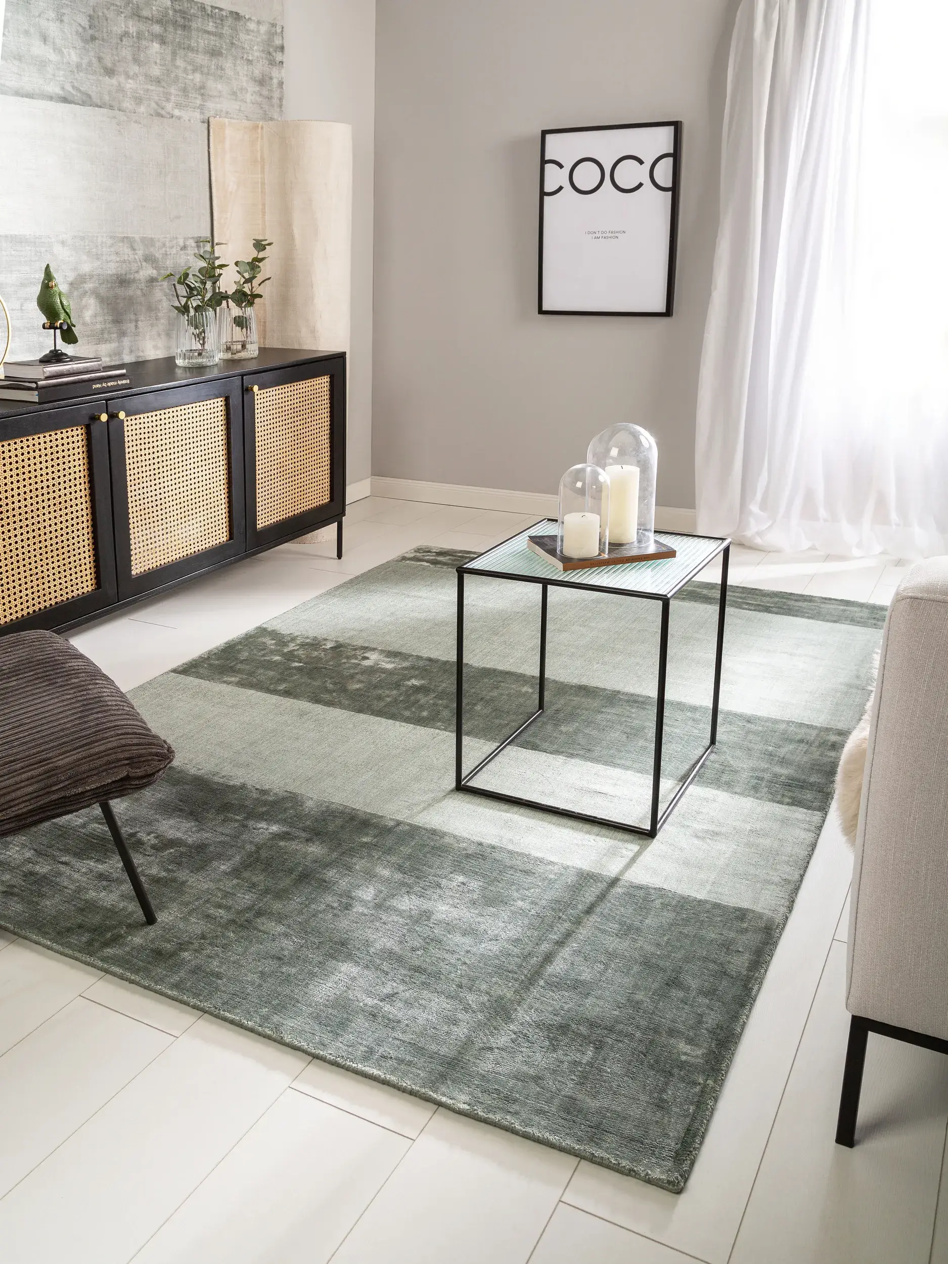 Tapis Hudson en 100% Viscose en Beige de benuta pure