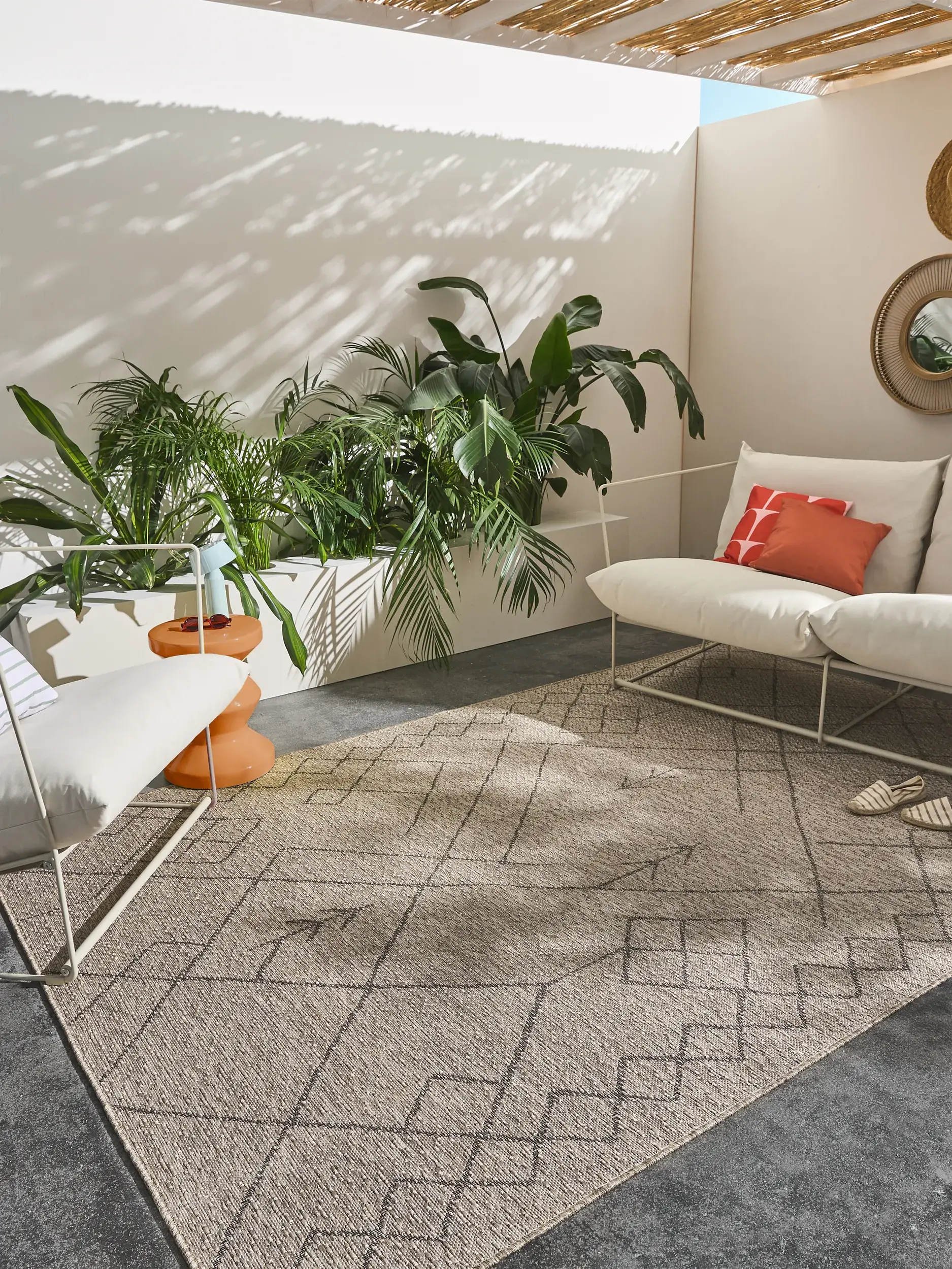 Teppich Naoto aus 100% Polypropylen in Beige von benuta Nest