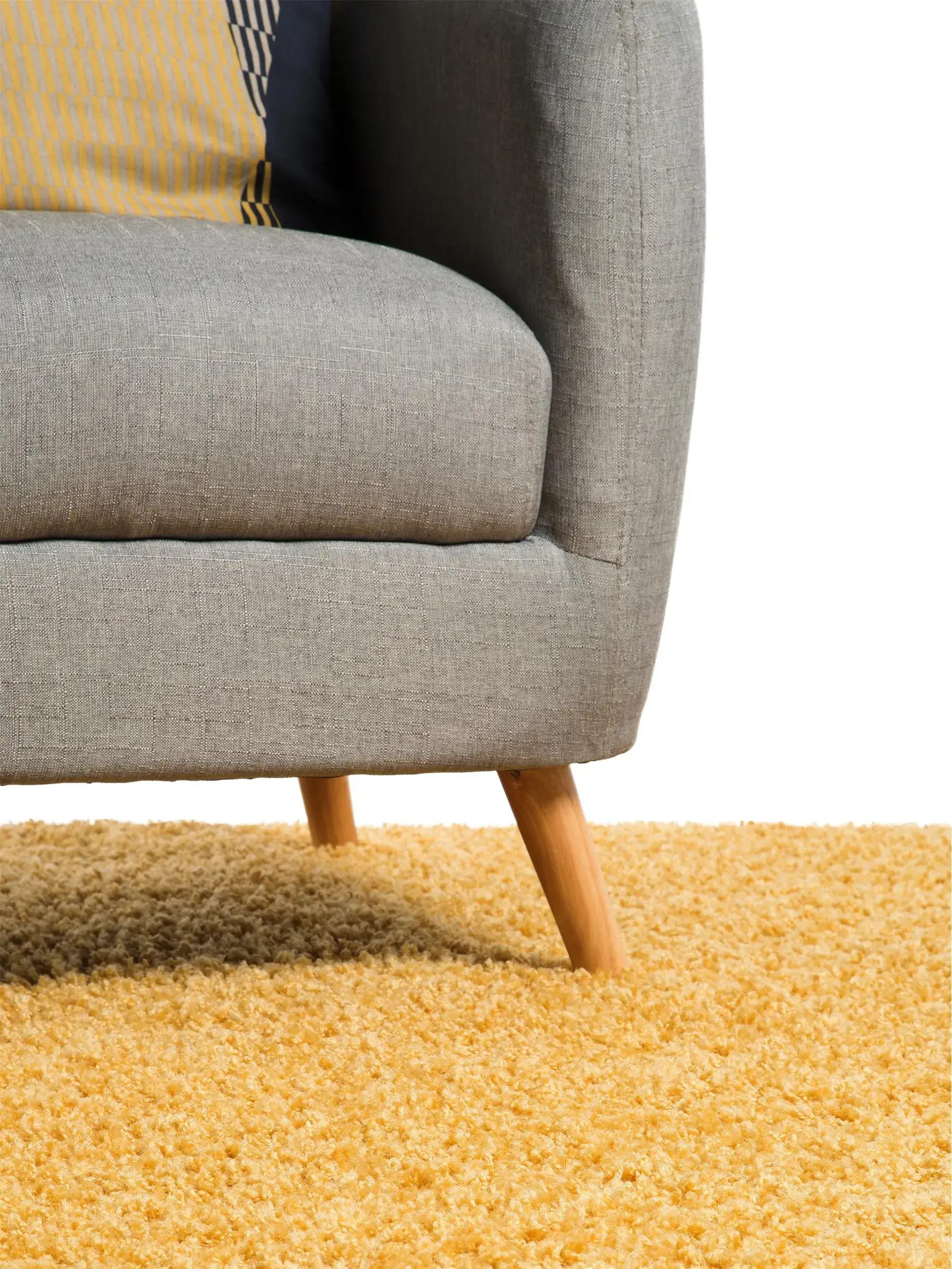Alfombra Swirls de 100% Polipropileno en Amarillo de benuta