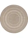 In- & Outdoor-Teppich rund Metro Cream/Taupe