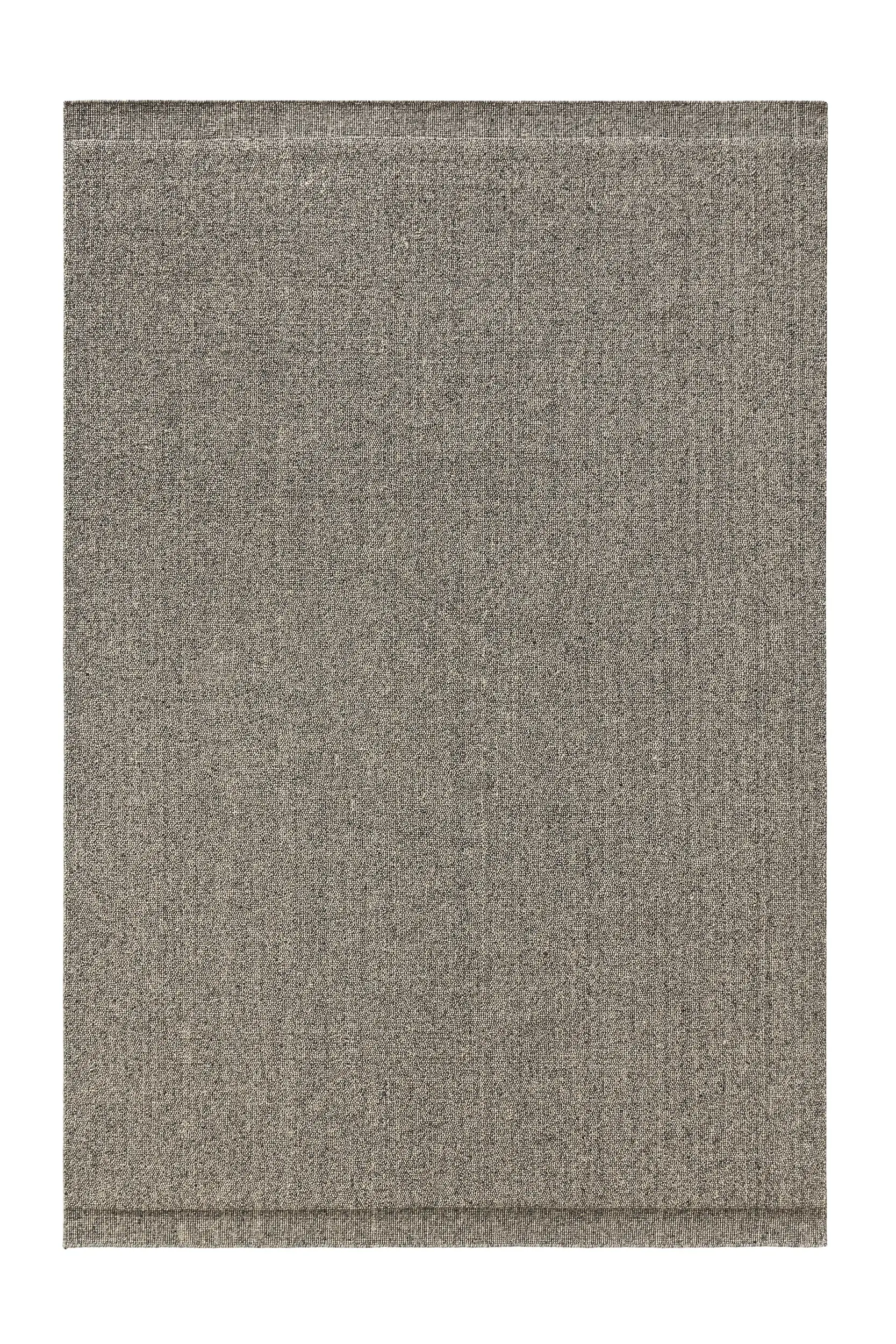 Teppich aus 80% Wolle, 20% Baumwolle in Grau mit 80% Wolle, 20% Baumwolle hohem Flor von benuta Pure