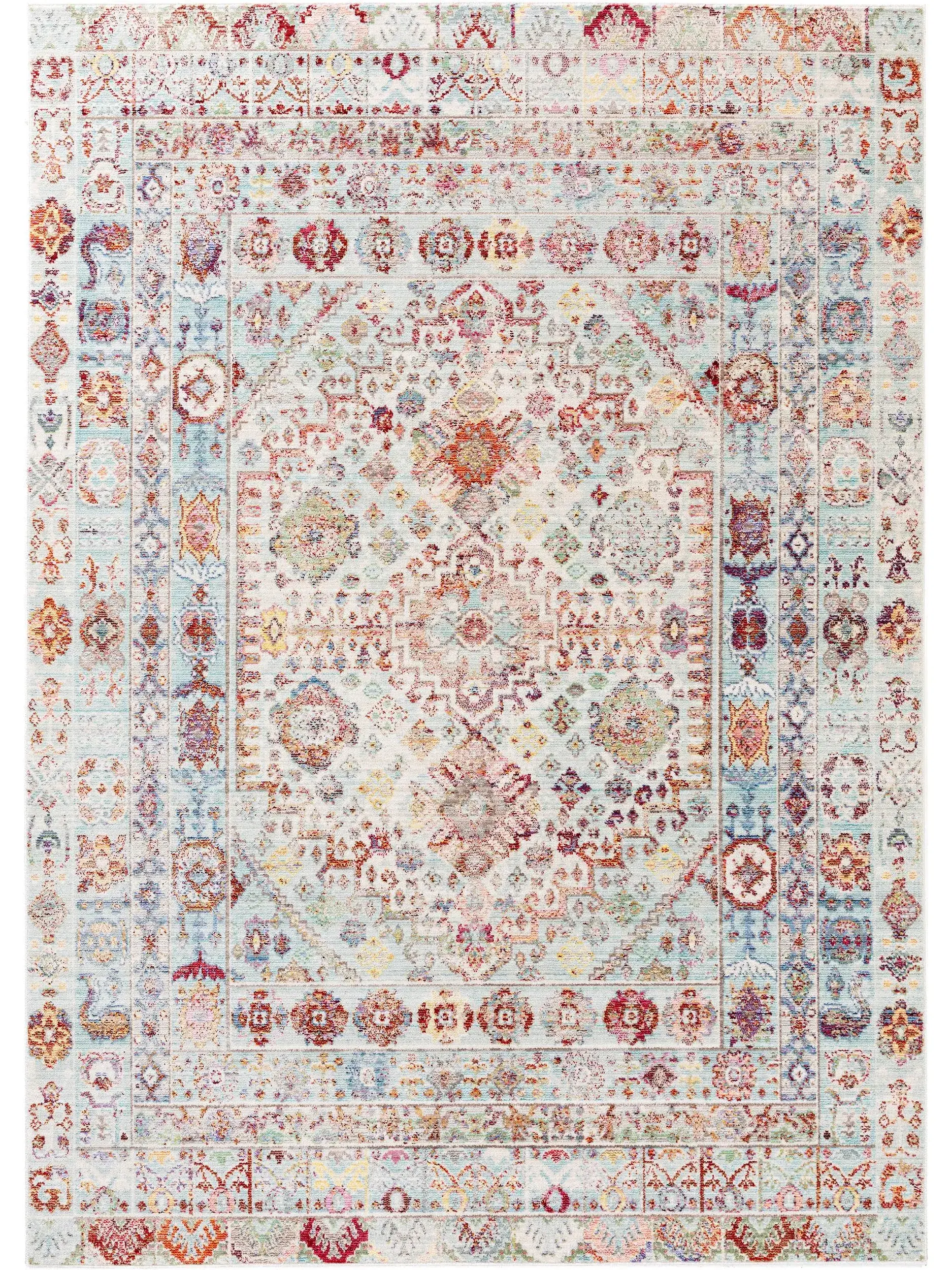 Teppich aus 100% Polyester in Multicolor mit 100% Polyester hohem Flor von benuta Nest