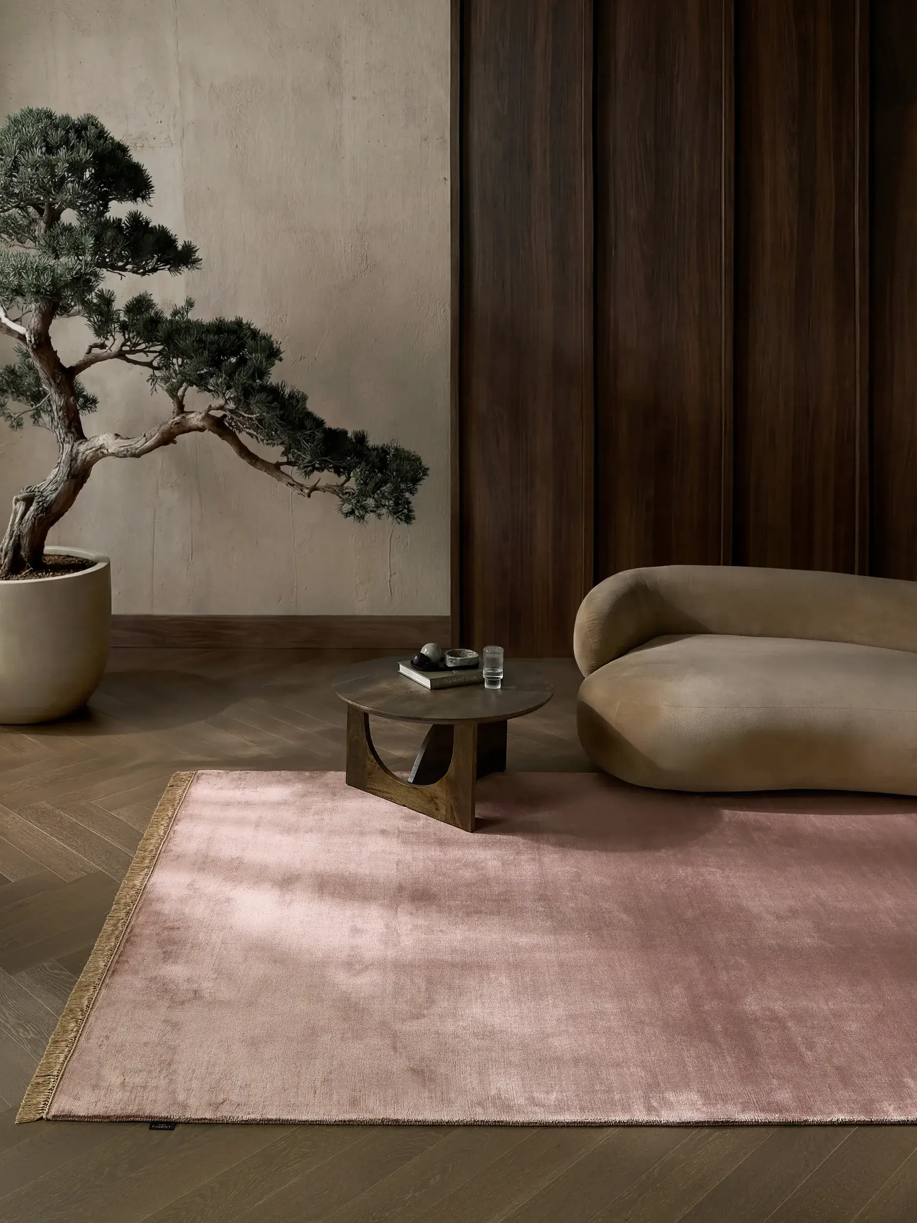 Teppe Rubin av 100% Viskose i  fra benuta Finest