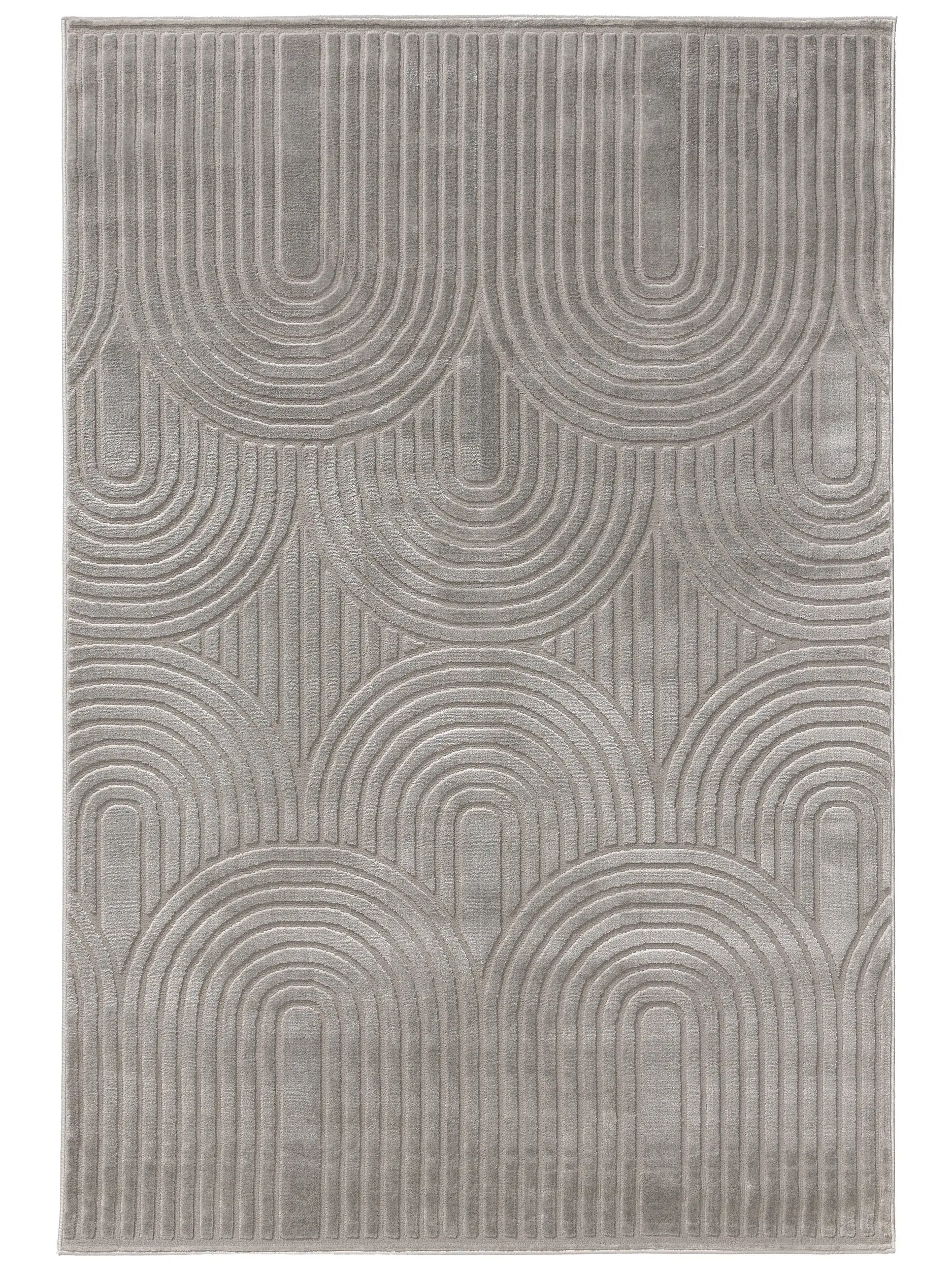 Tapete de 60% Polyester, 40% Polypropylen em Grau com pelo de 60% Polyester, 40% Polypropylen de altura da benuta Basic