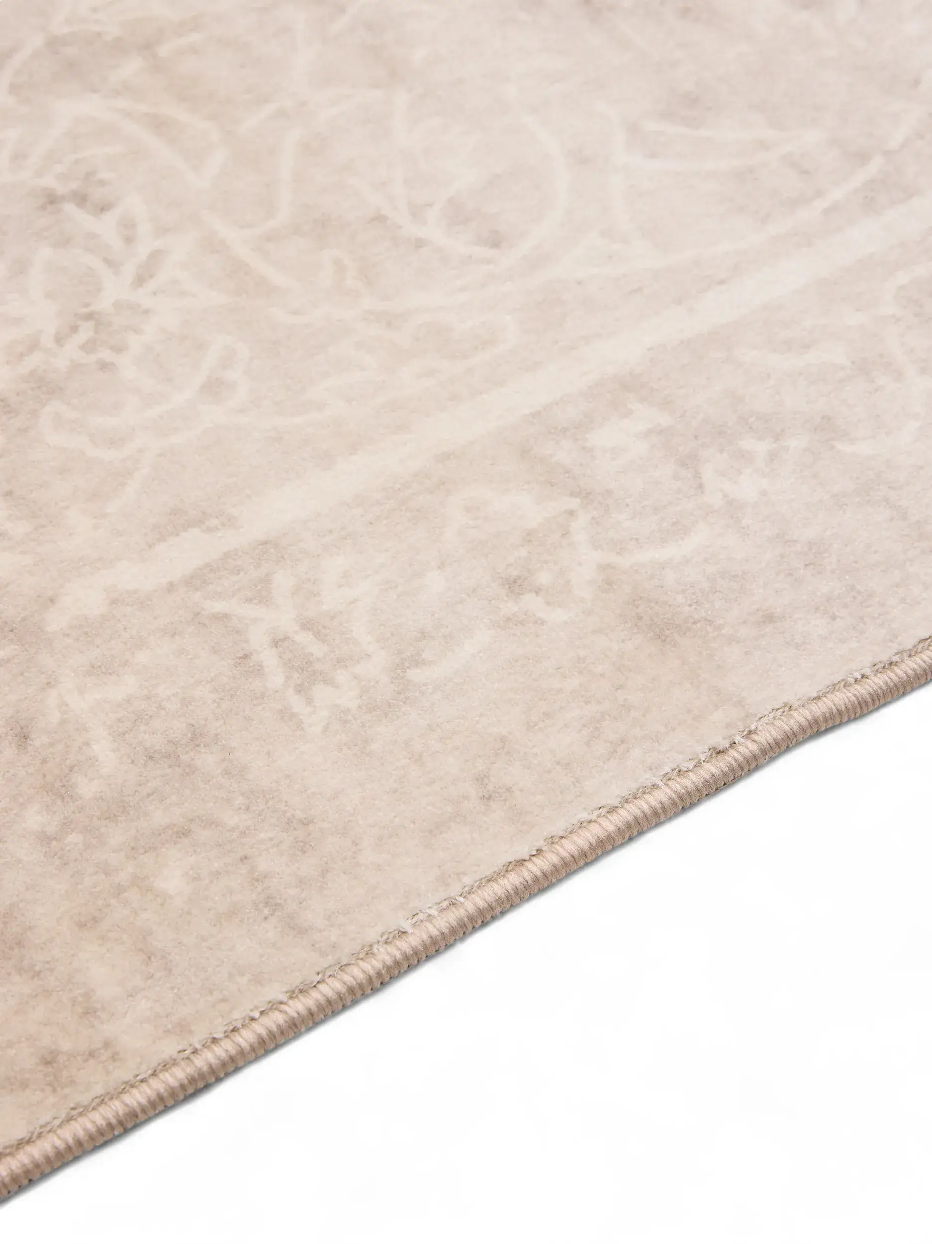 Tapis en 100% Polyester en Beige avec une pile de 100% Polyester de hauteur de benuta nest