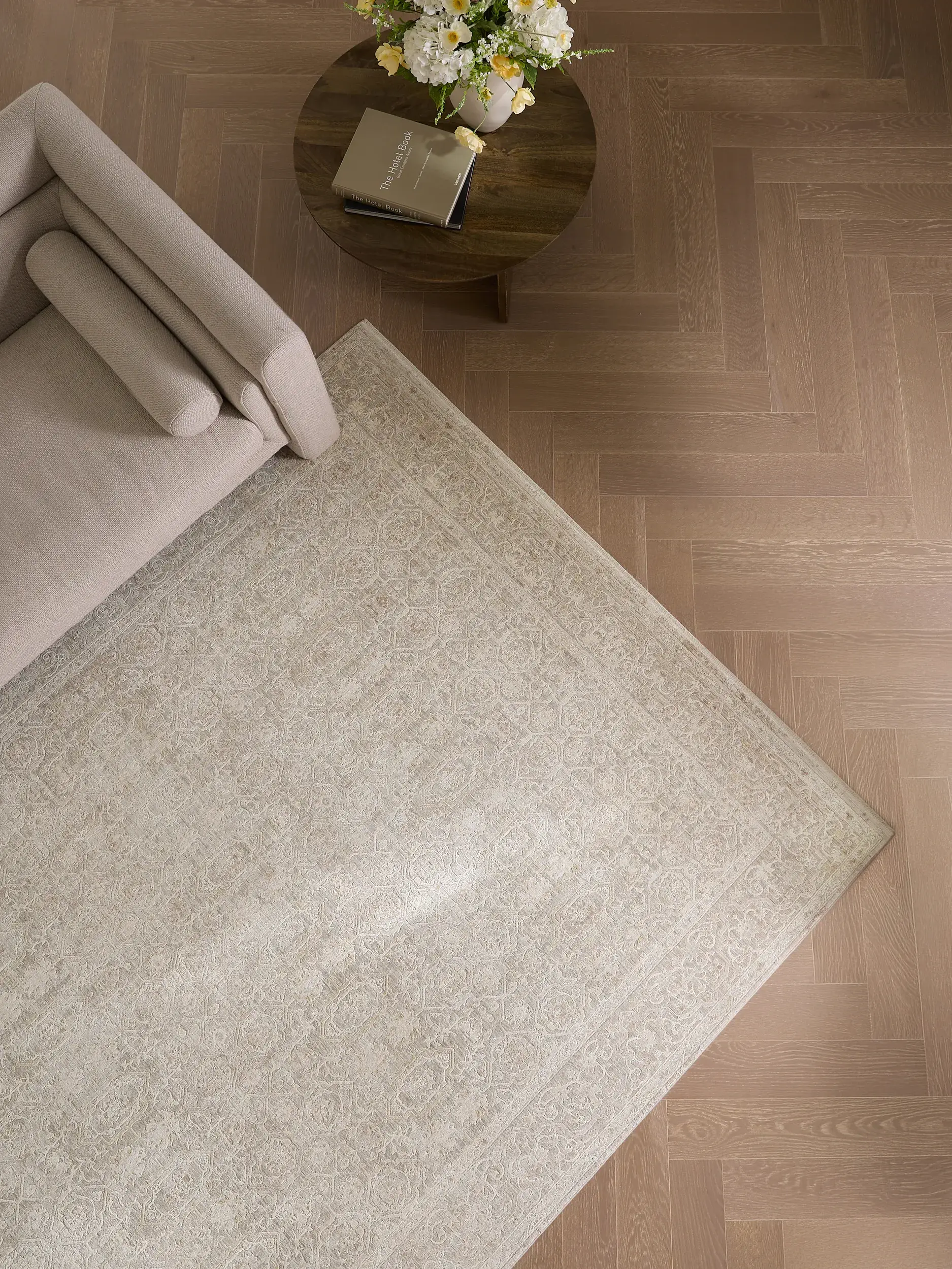 Vloerkleed Aria van 90% Polyester, 10% Viscose in  van benuta Finest