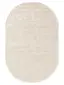 Viskoseteppich Oval Nova Cream
