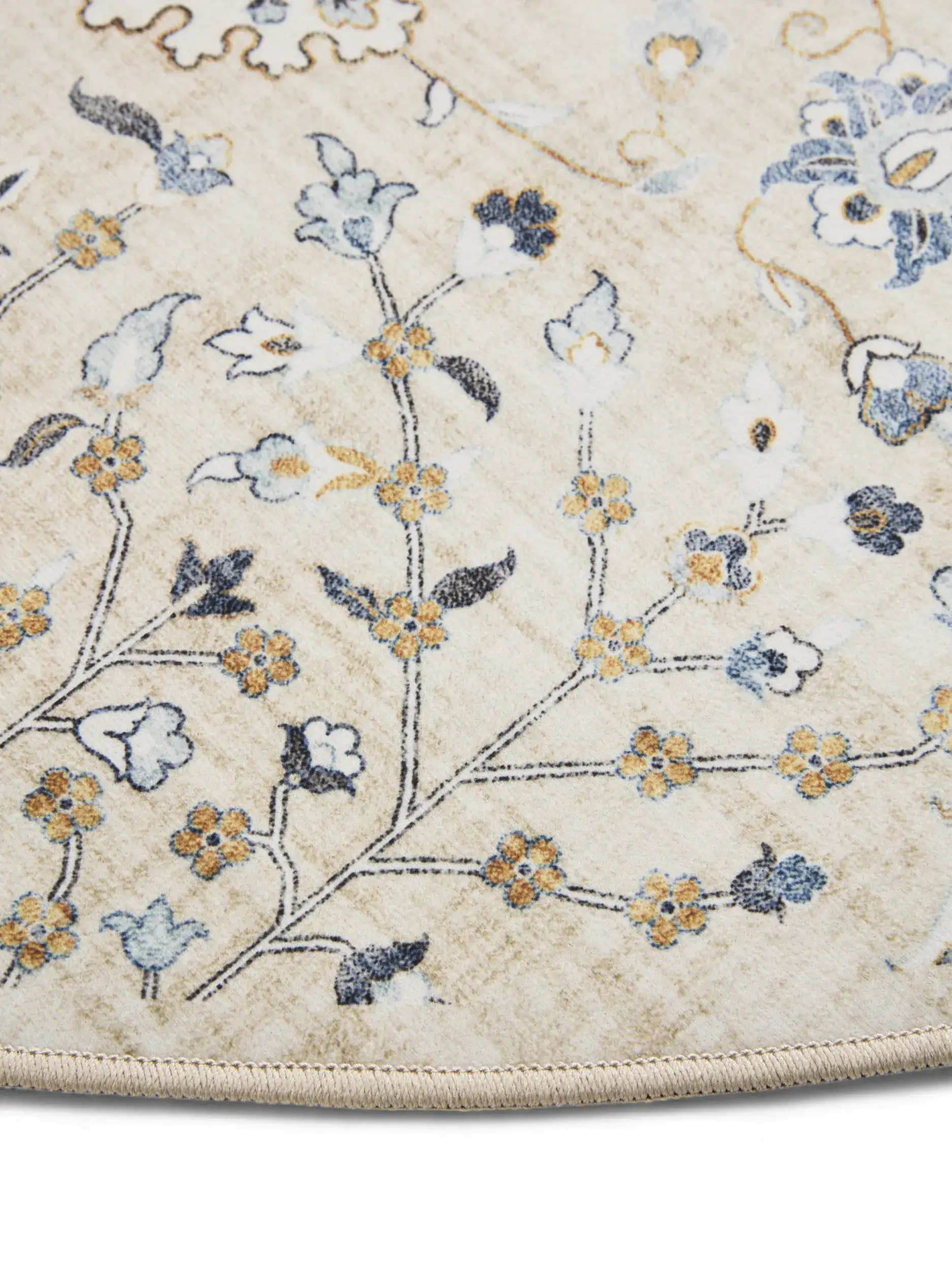 Rug made of 100% Polyester in Beige with a 100% Polyester high pile by benuta Basic