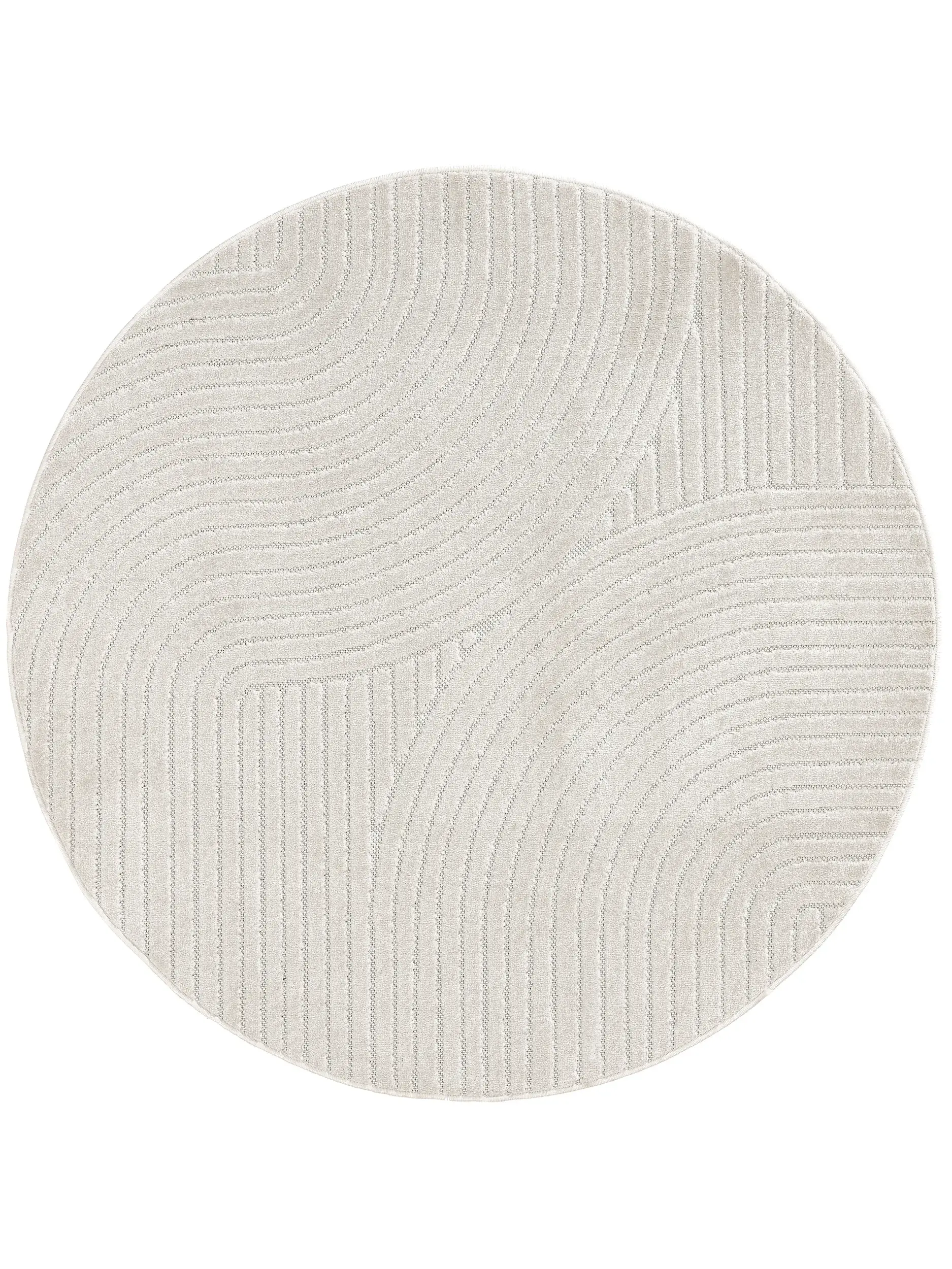 In- & Outdoor-Teppich rund Mars Cream von 