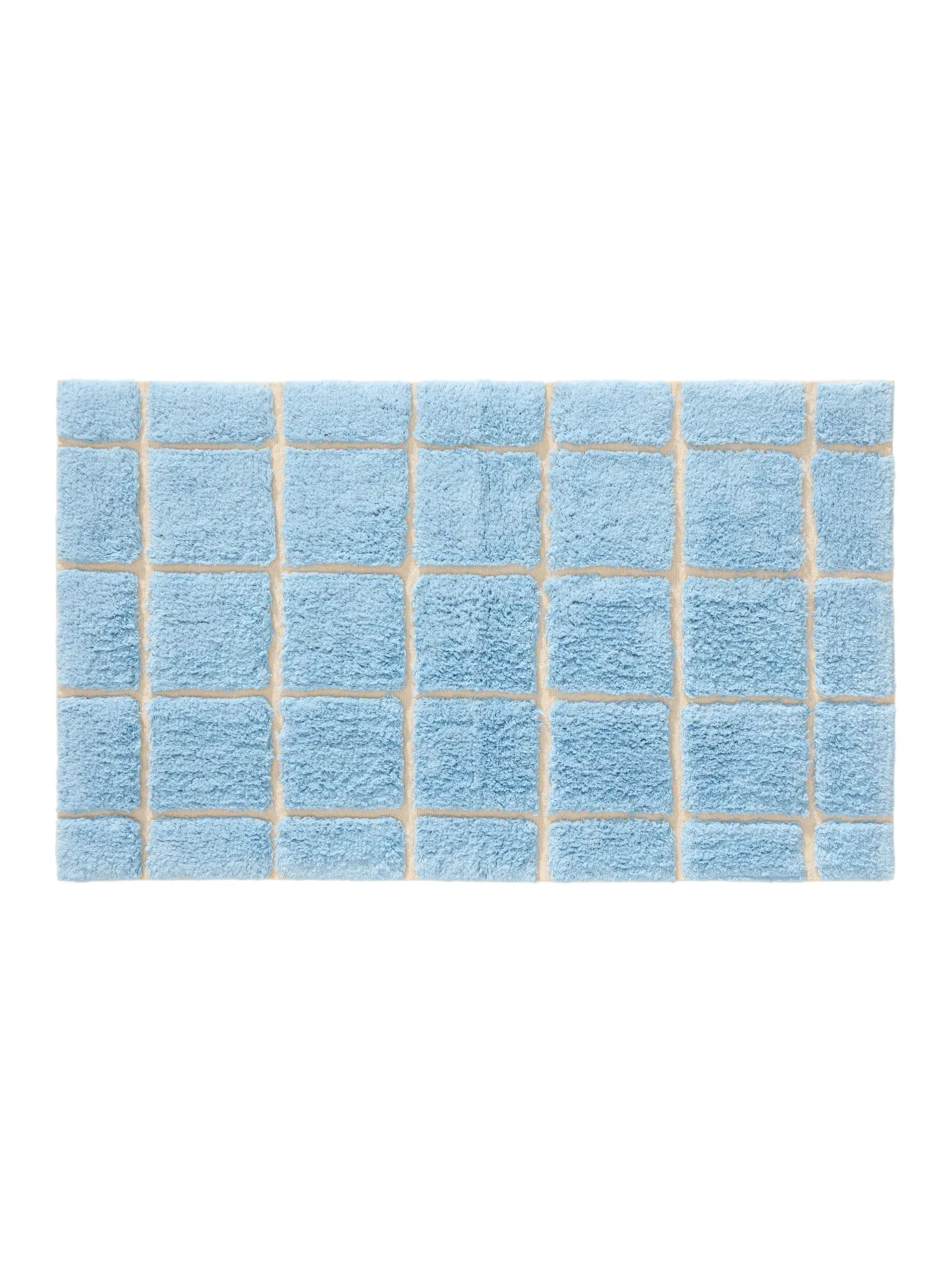 Tappeto da bagno Noa Blu/Crema di benuta POP