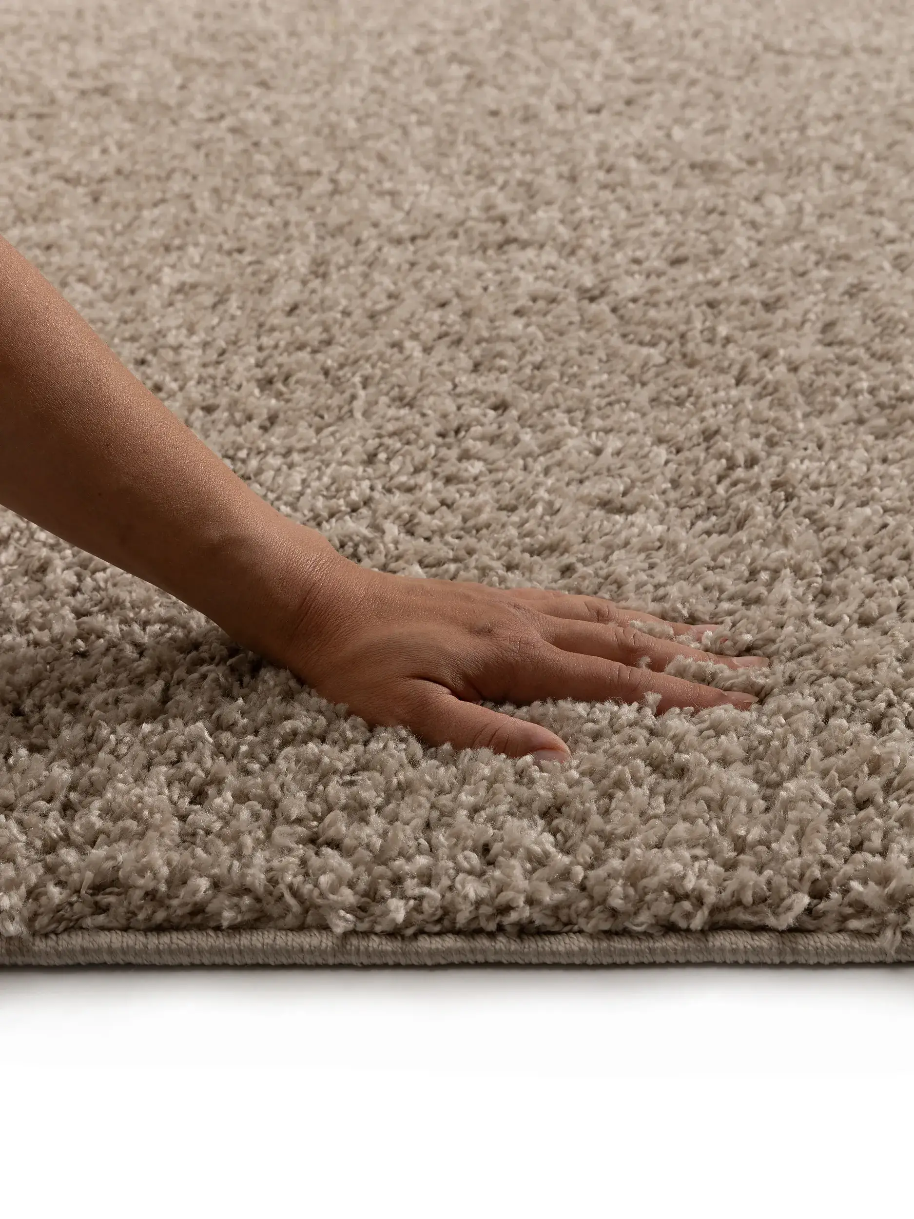 Tapete de 100% Polypropylen em Beige com pelo de 100% Polypropylen de altura da benuta Basic