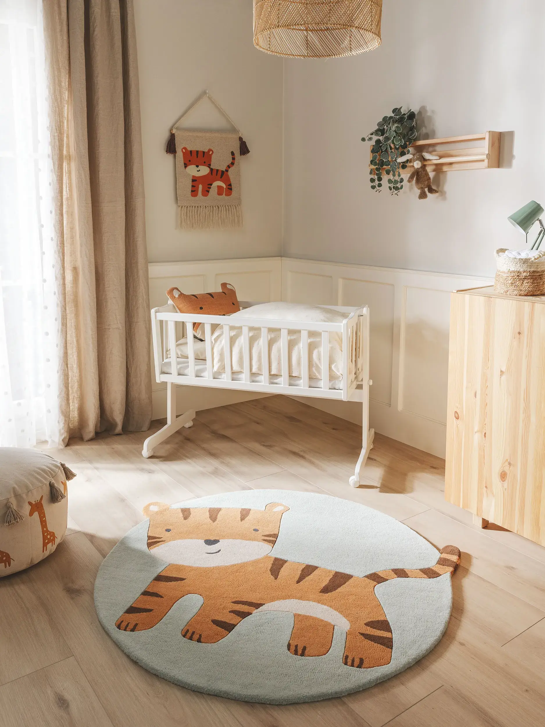 Teppich aus 100% Wolle in Multicolor mit 100% Wolle hohem Flor von Lytte