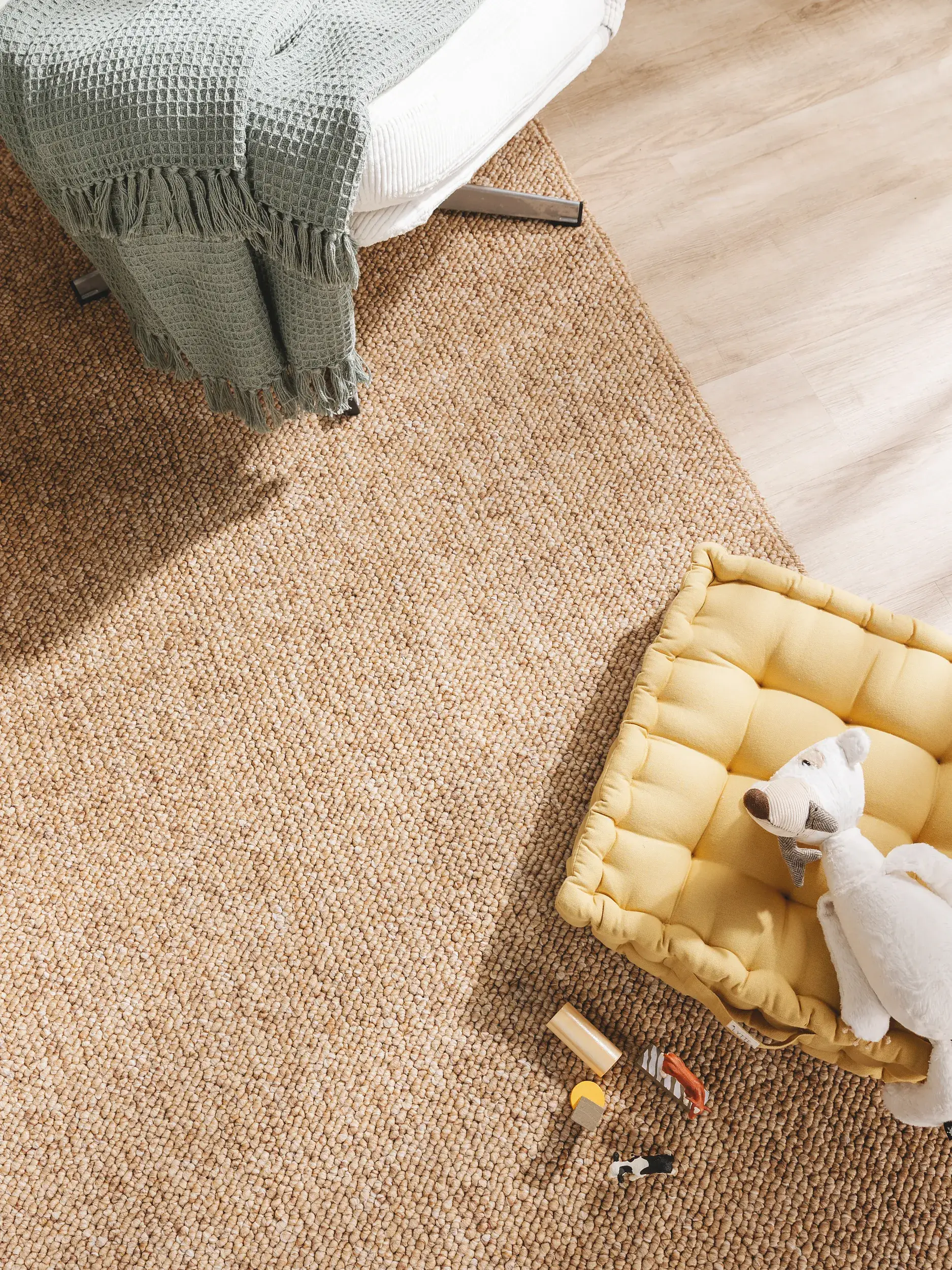 Teppe av 100% Polypropylen i Braun med 100% Polypropylen høy lugg fra benuta Nest