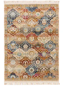 Teppich Simsala Grau/Orange