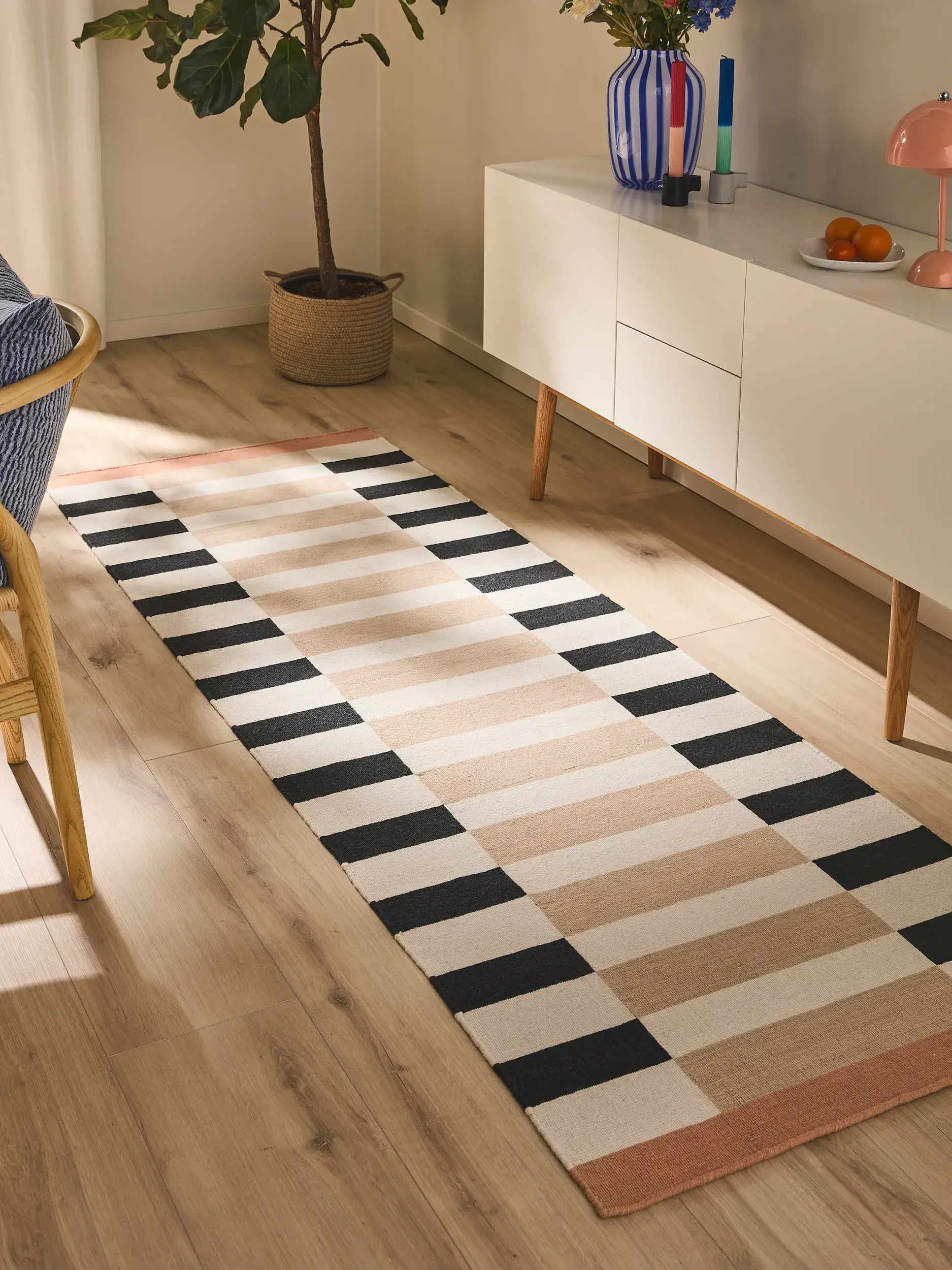Teppich aus 100% Wool in Beige mit 100% Wool hohem Flor von benuta Nest