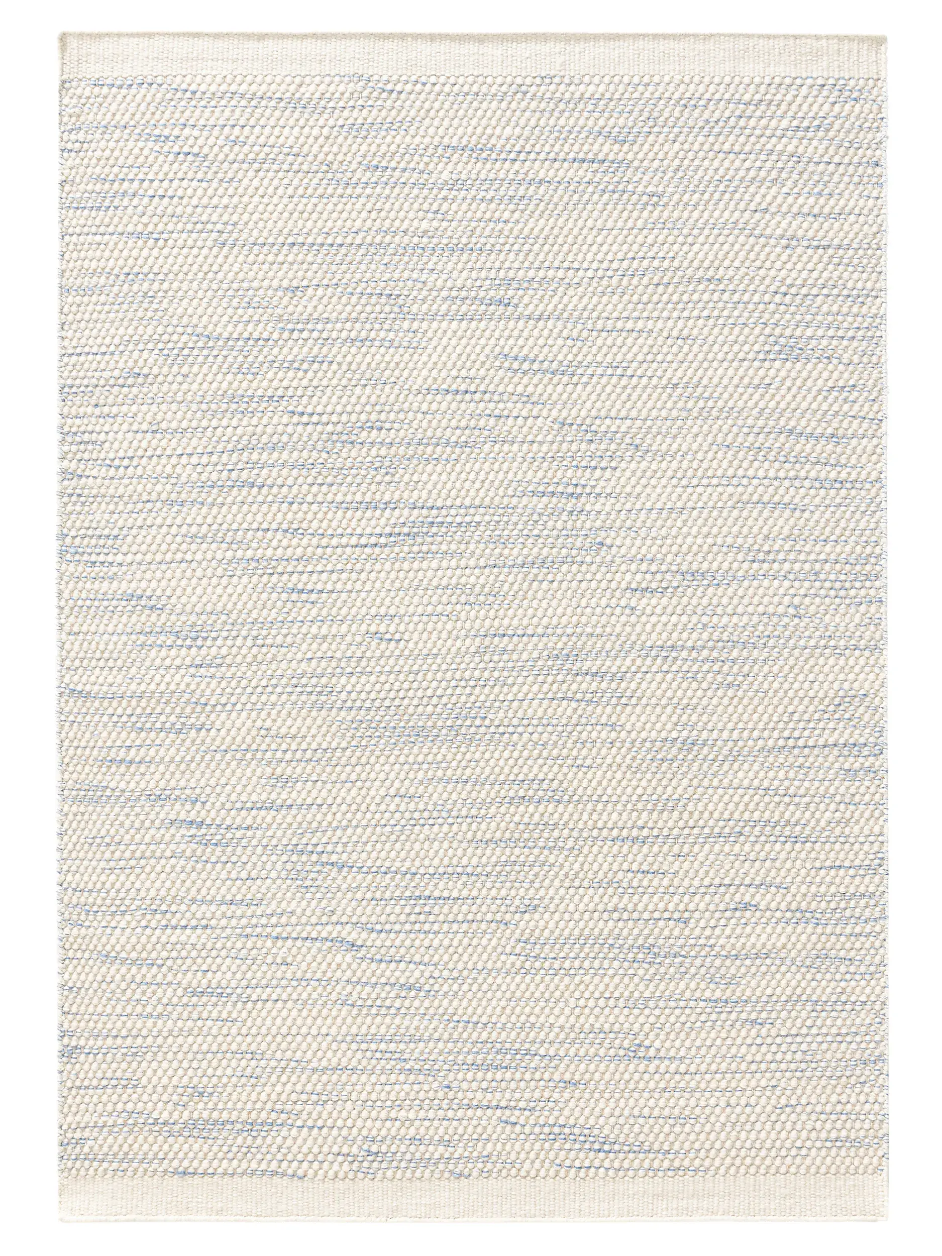 Teppich aus 100% Wolle (aus Neuseeland) in Blau mit 100% Wolle (aus Neuseeland) hohem Flor von Lytte