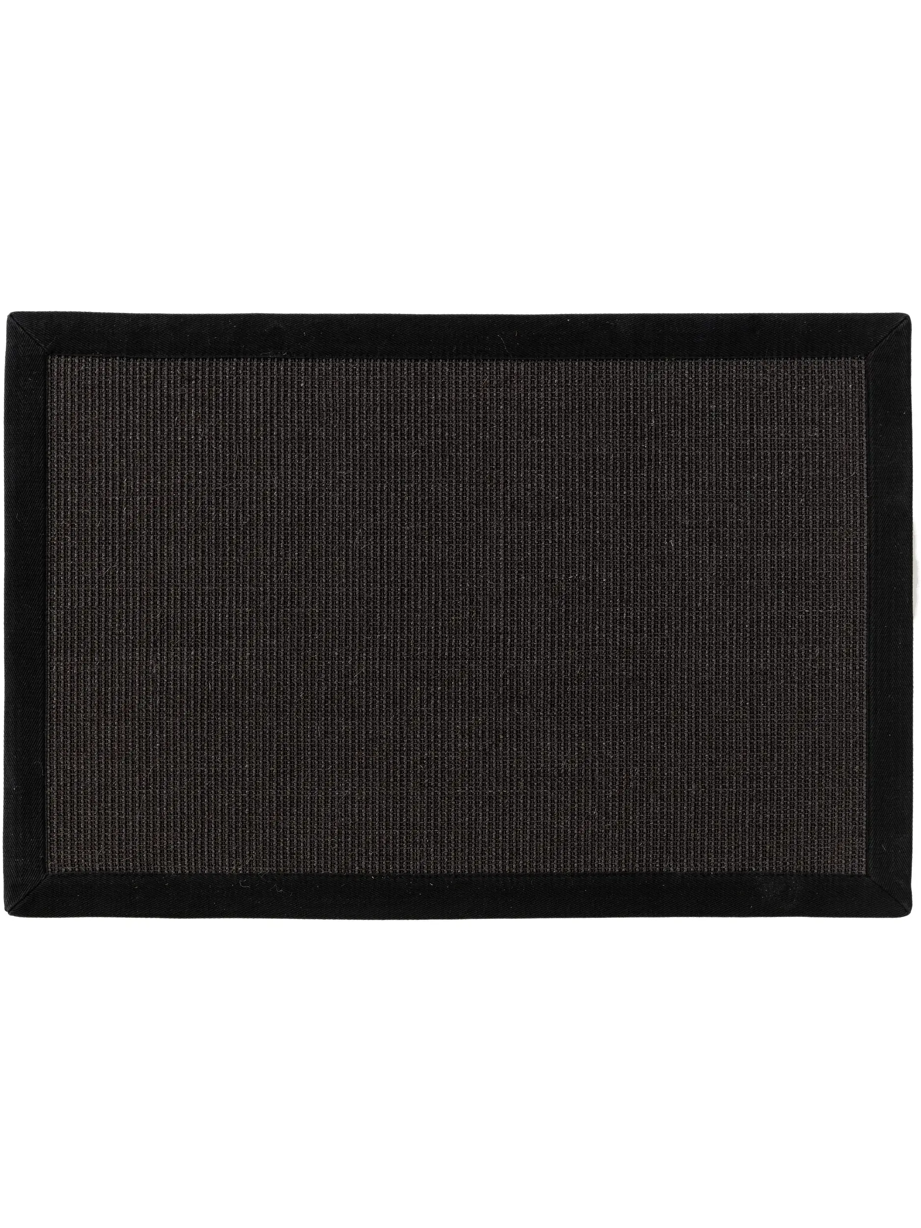 Fußmatte Sana Schwarz im Design Bordüre aus 100% Sisal von benuta Nest