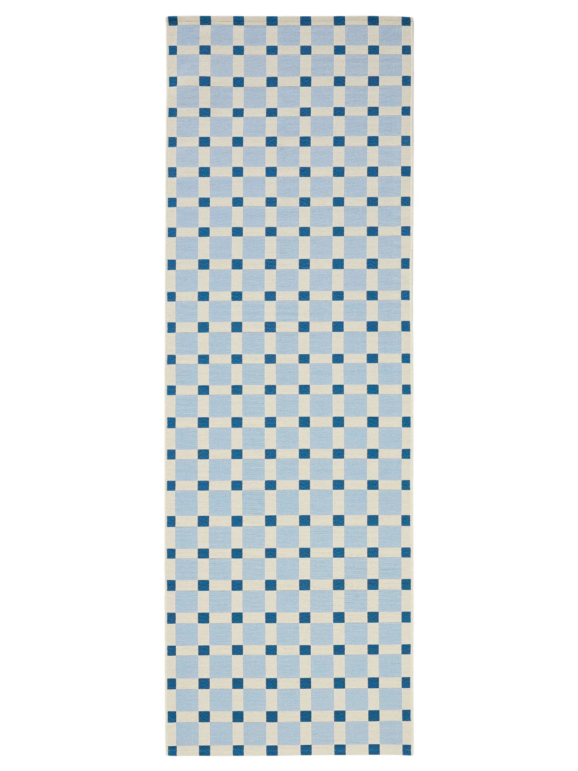 Teppich aus 76% Polypropylen, 23% Polyester, 1% Latex in Blau mit 76% Polypropylen, 23% Polyester, 1% Latex hohem Flor von benuta Pop