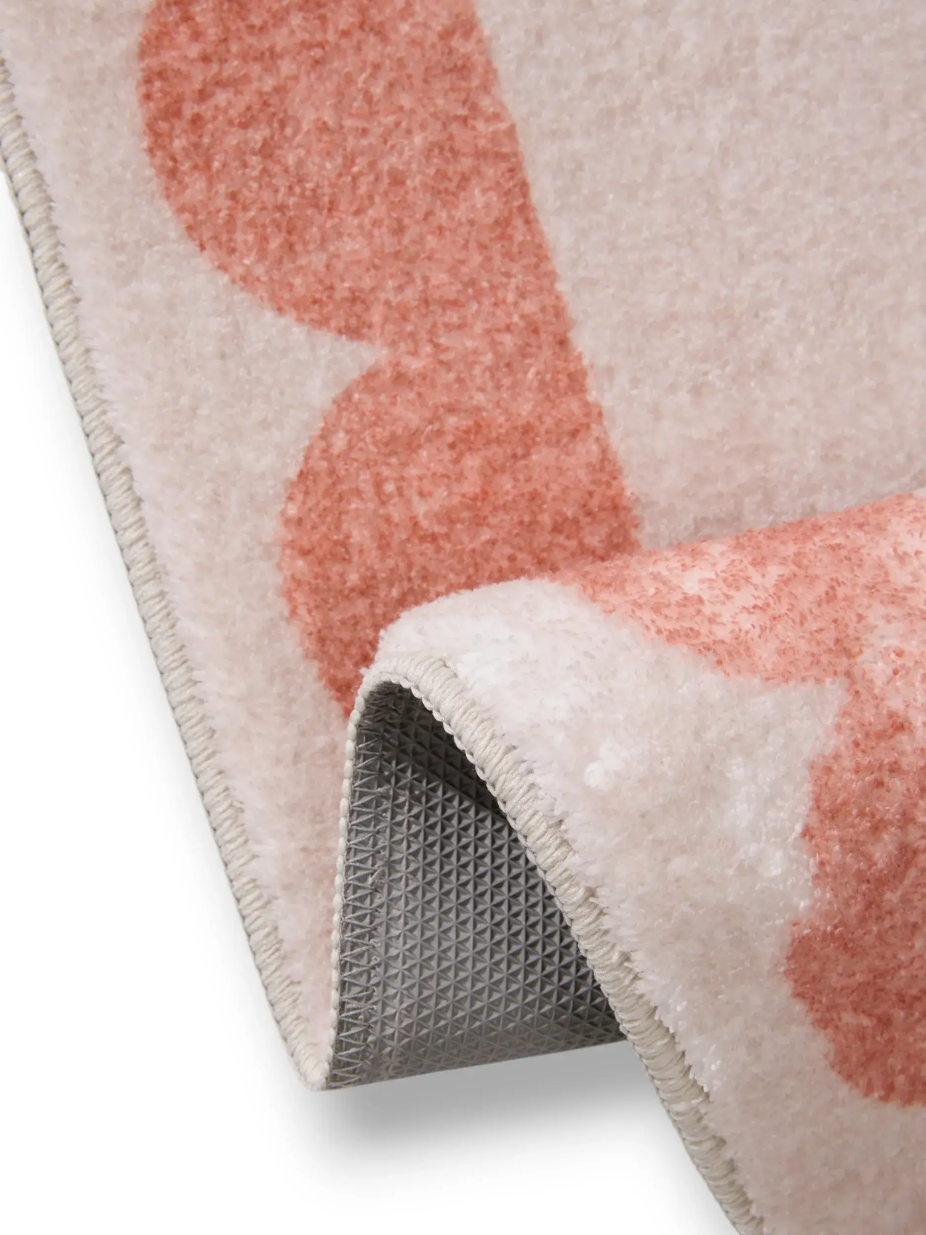 Alfombrilla de baño Frame Naranja con diseño de Borde en 100% Poliéster de benuta POP