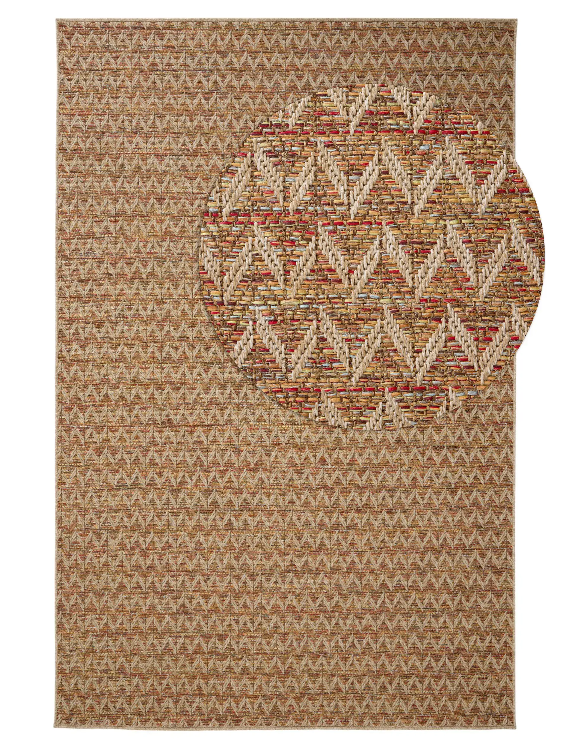 Rug made of 100% Polypropylen in Beige with a 100% Polypropylen high pile by benuta Nest