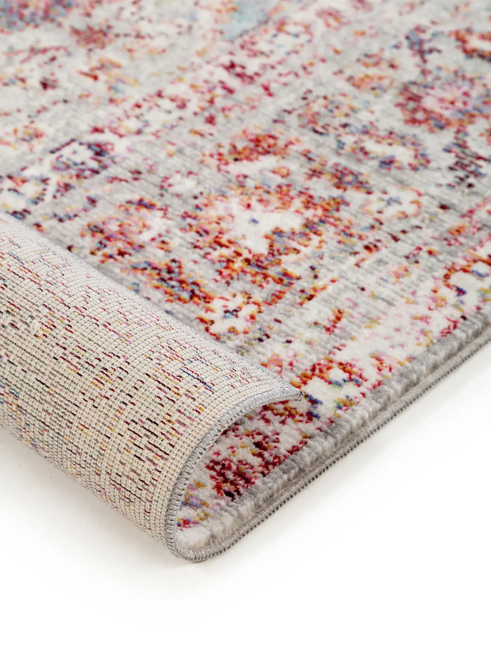 Teppich aus 100% Polyester in Multicolor mit 100% Polyester hohem Flor von benuta Nest