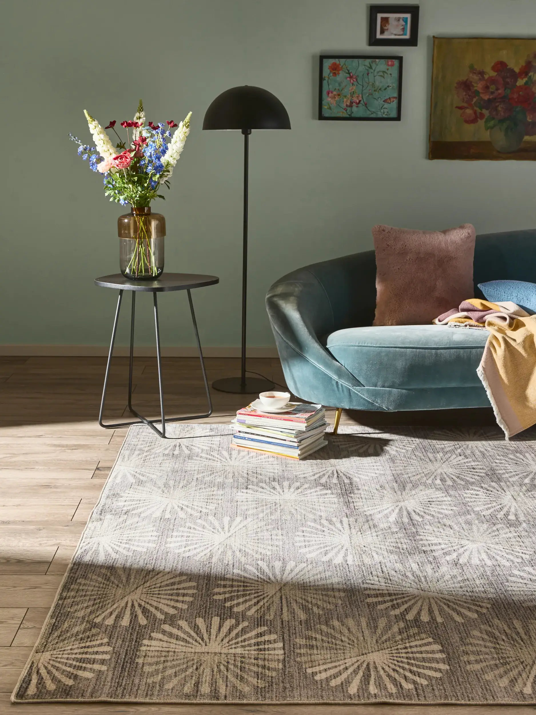Alfombra de 100% Poliéster en Taupe con un pelo de {{Placeholder_Pile Height}} de altura de benuta nest