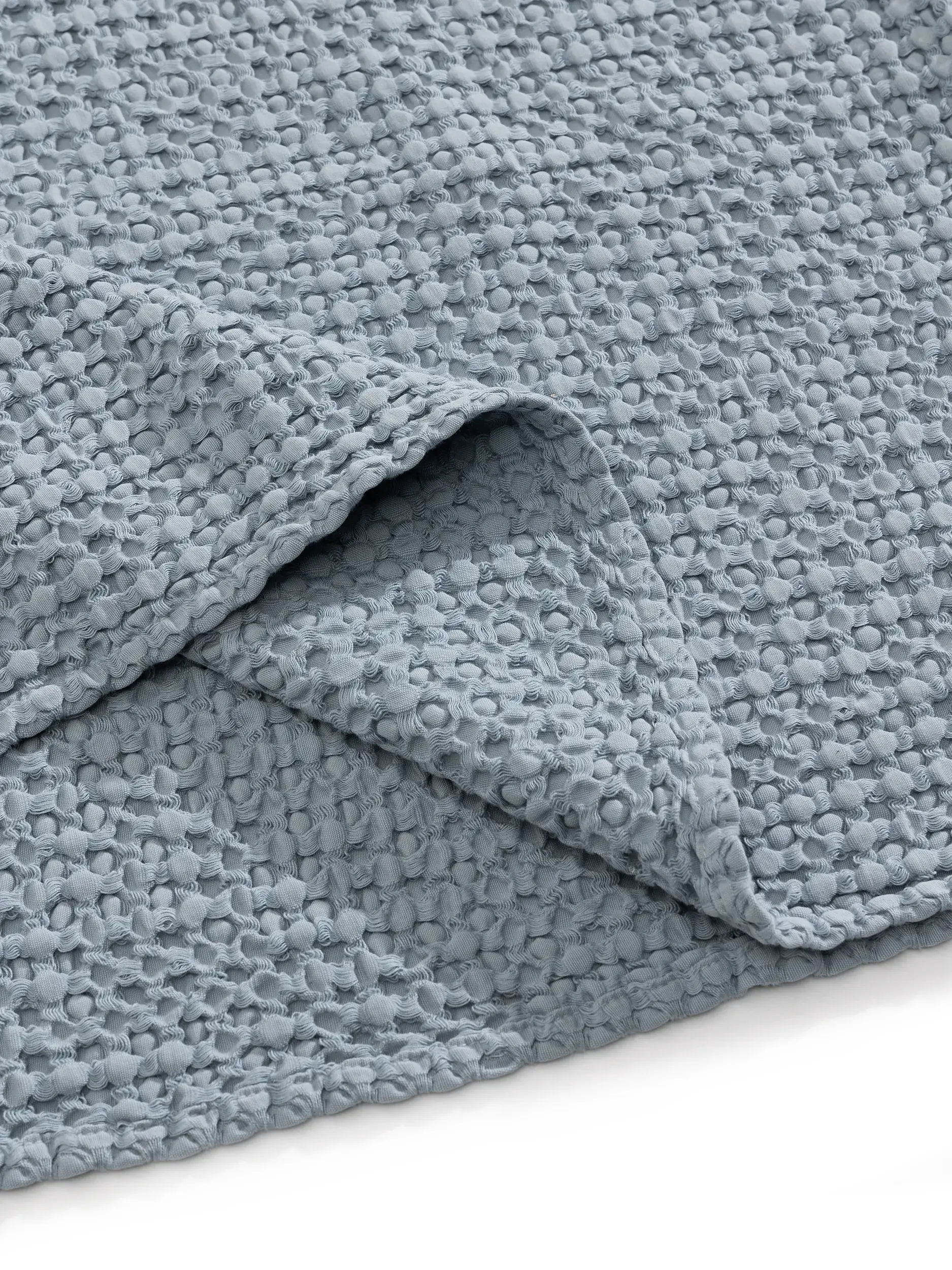 Baumwolldecke Cloe Blau/Grau im Design  aus  von benuta