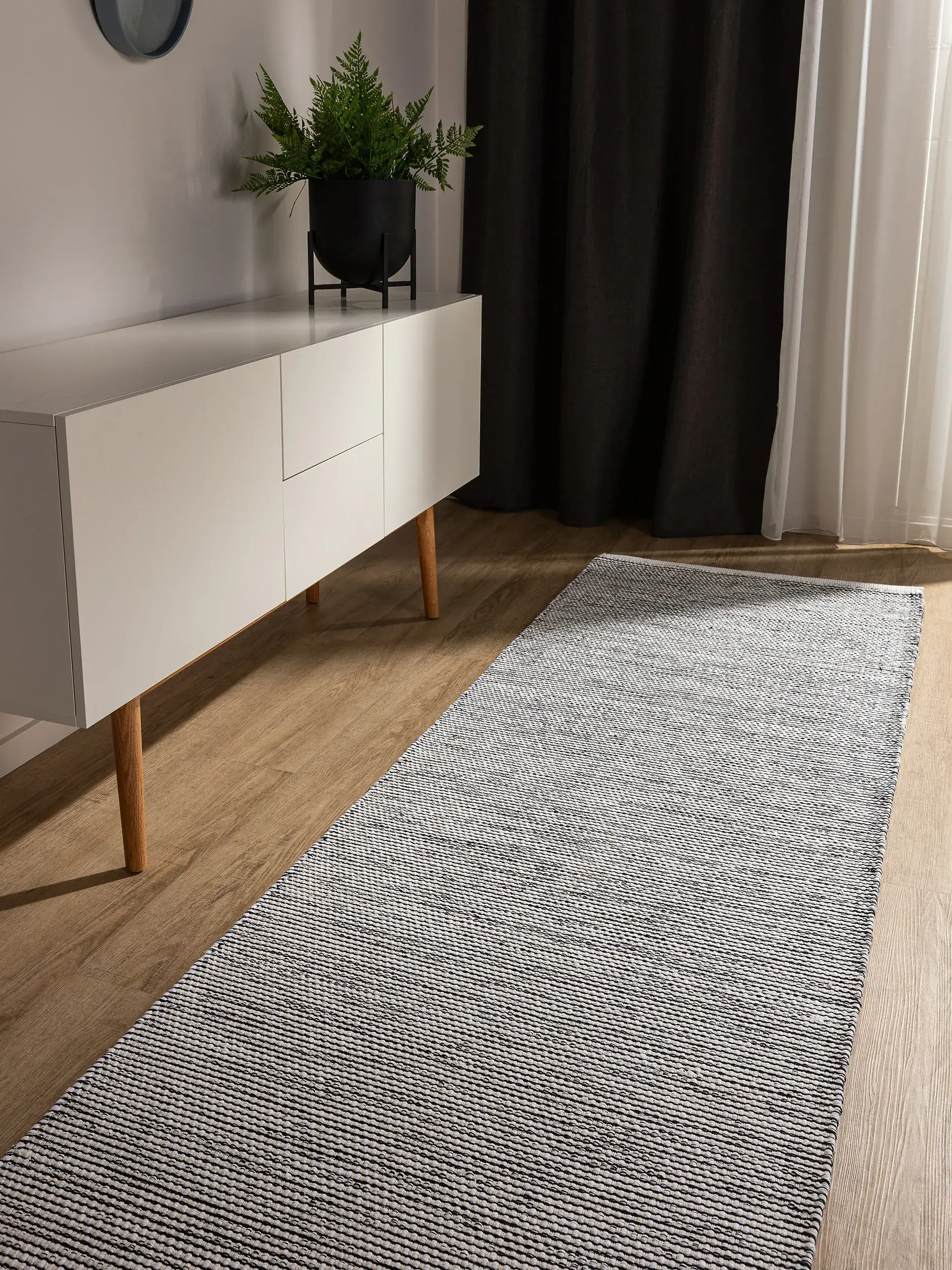 Teppich Ron aus 100% Cotton in Beige von benuta Basic