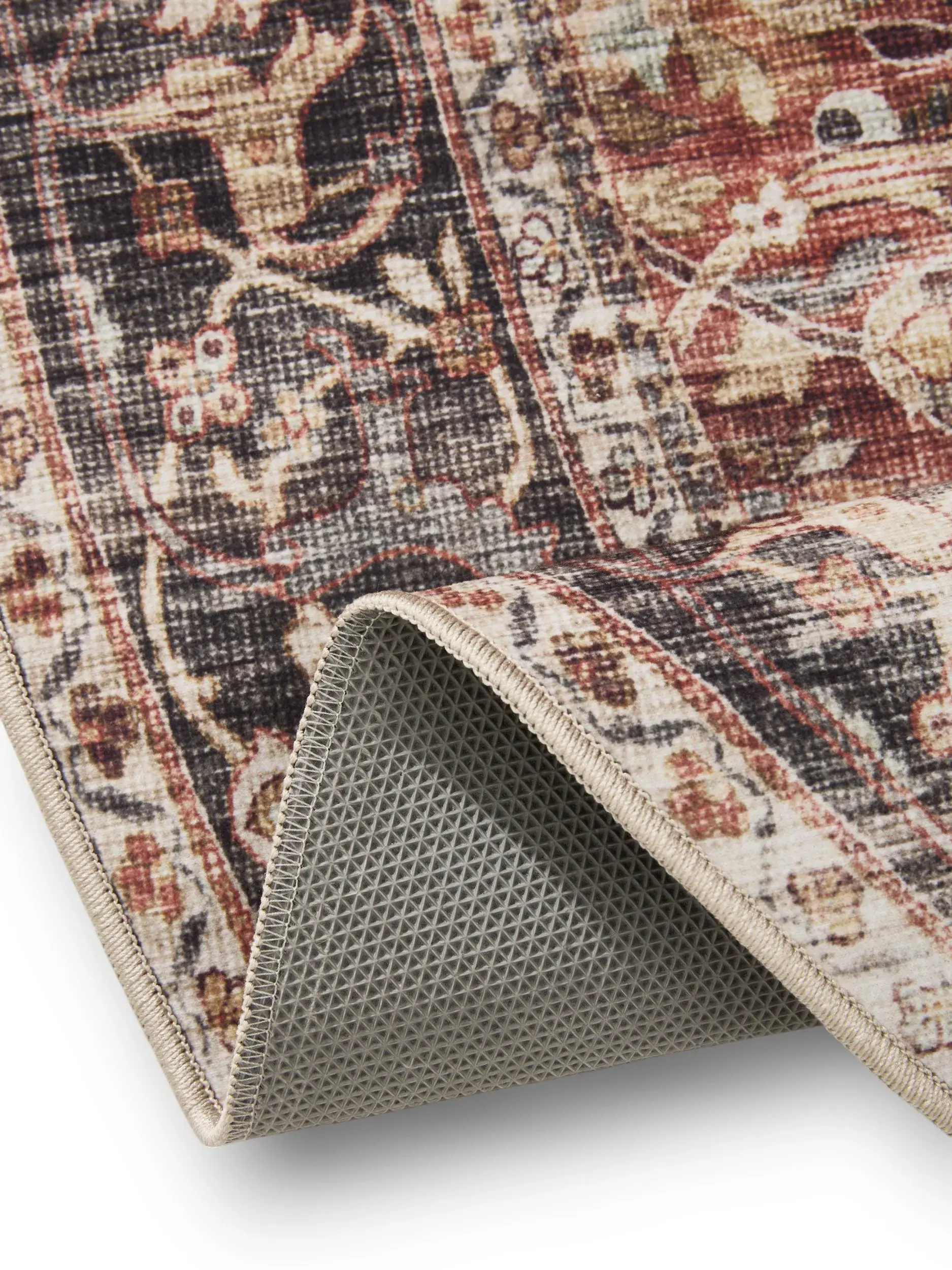Rug made of 100% Polyester in Multicolour with a 100% Polyester high pile by benuta Basic