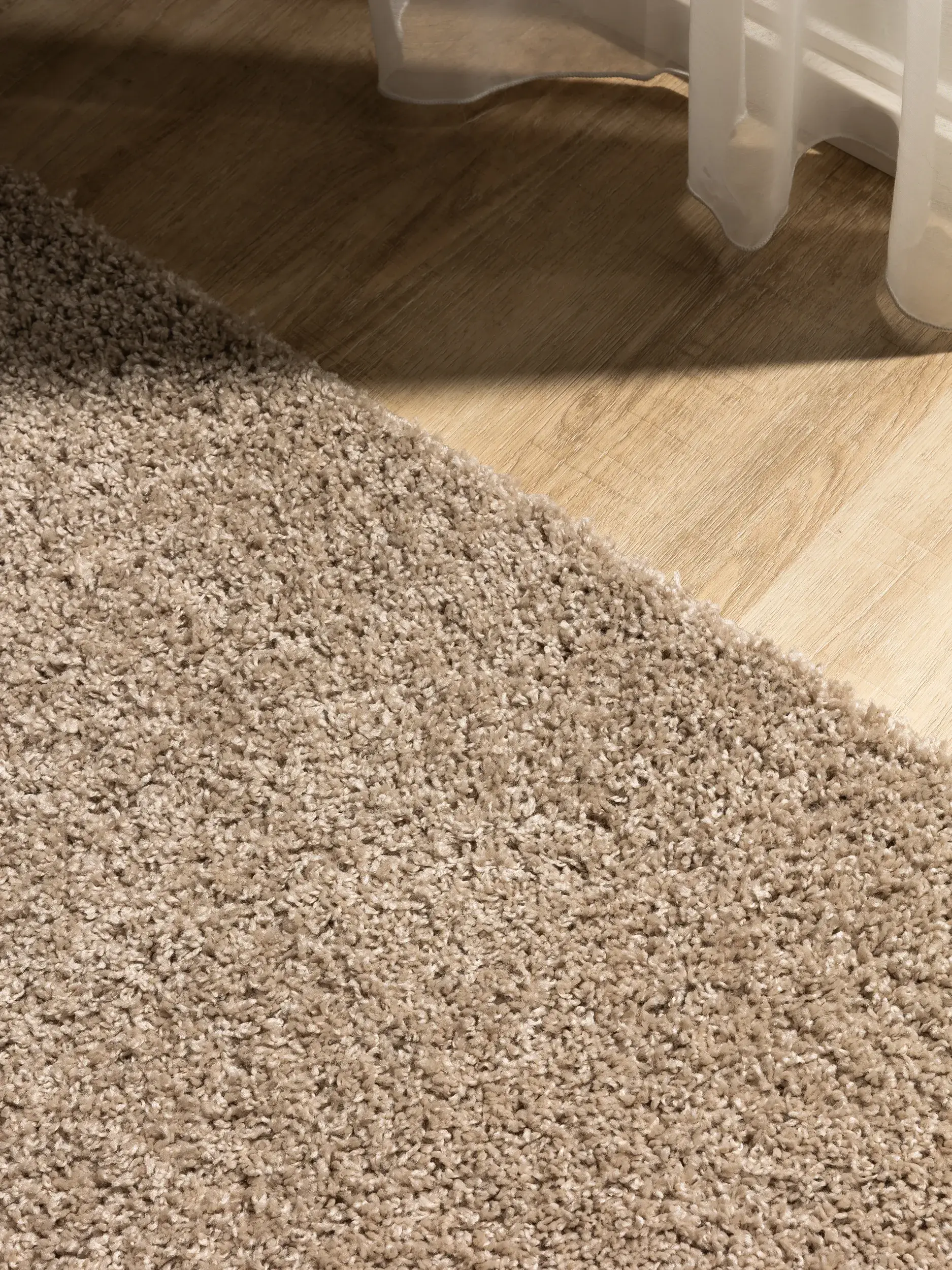Tapete de 100% Polypropylen em Beige com pelo de 100% Polypropylen de altura da benuta Basic