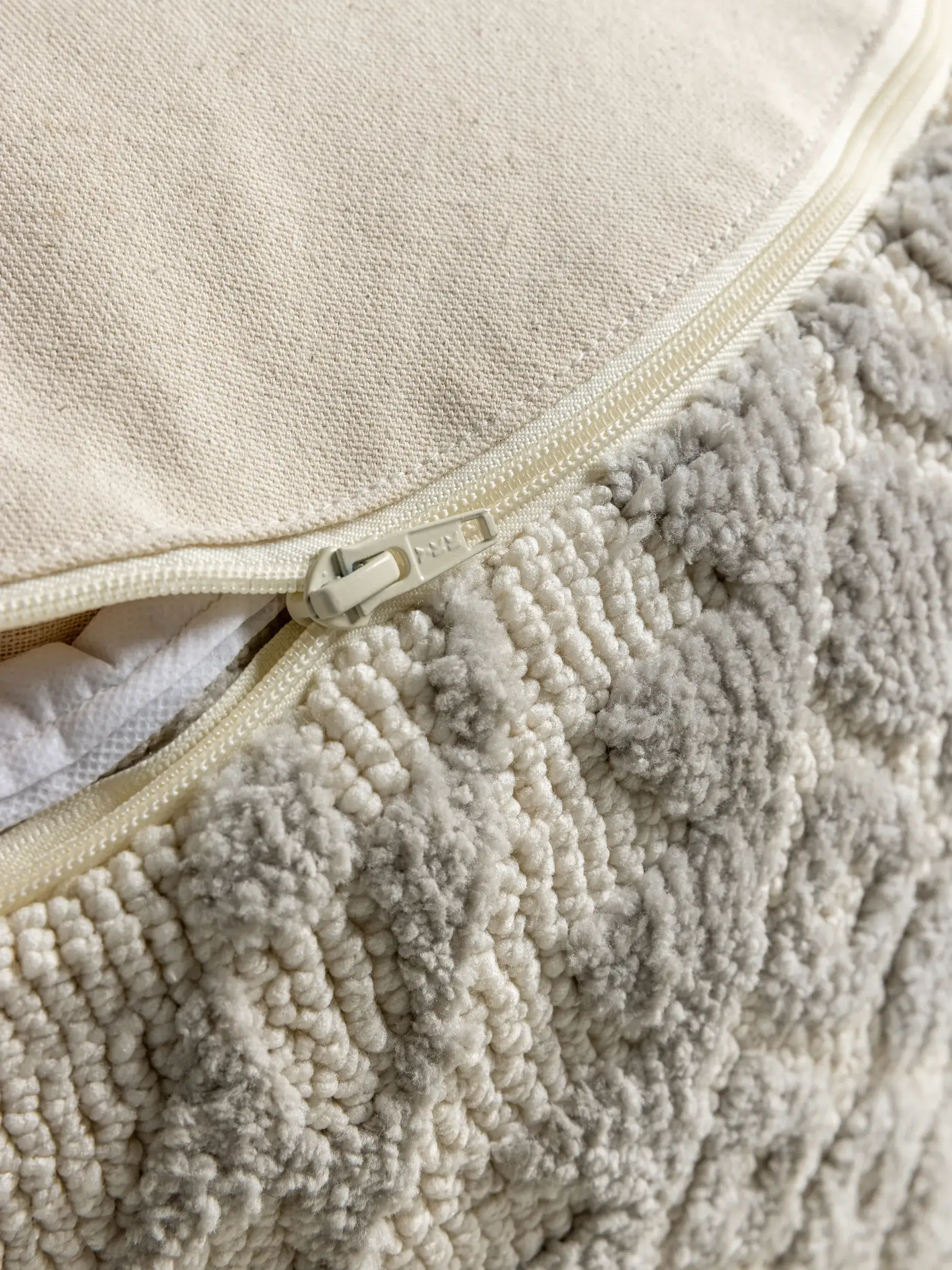 Pouf Elias Grigio in Orientale-ontwerp van 100% Poliestere (Microfibra) door benuta nest