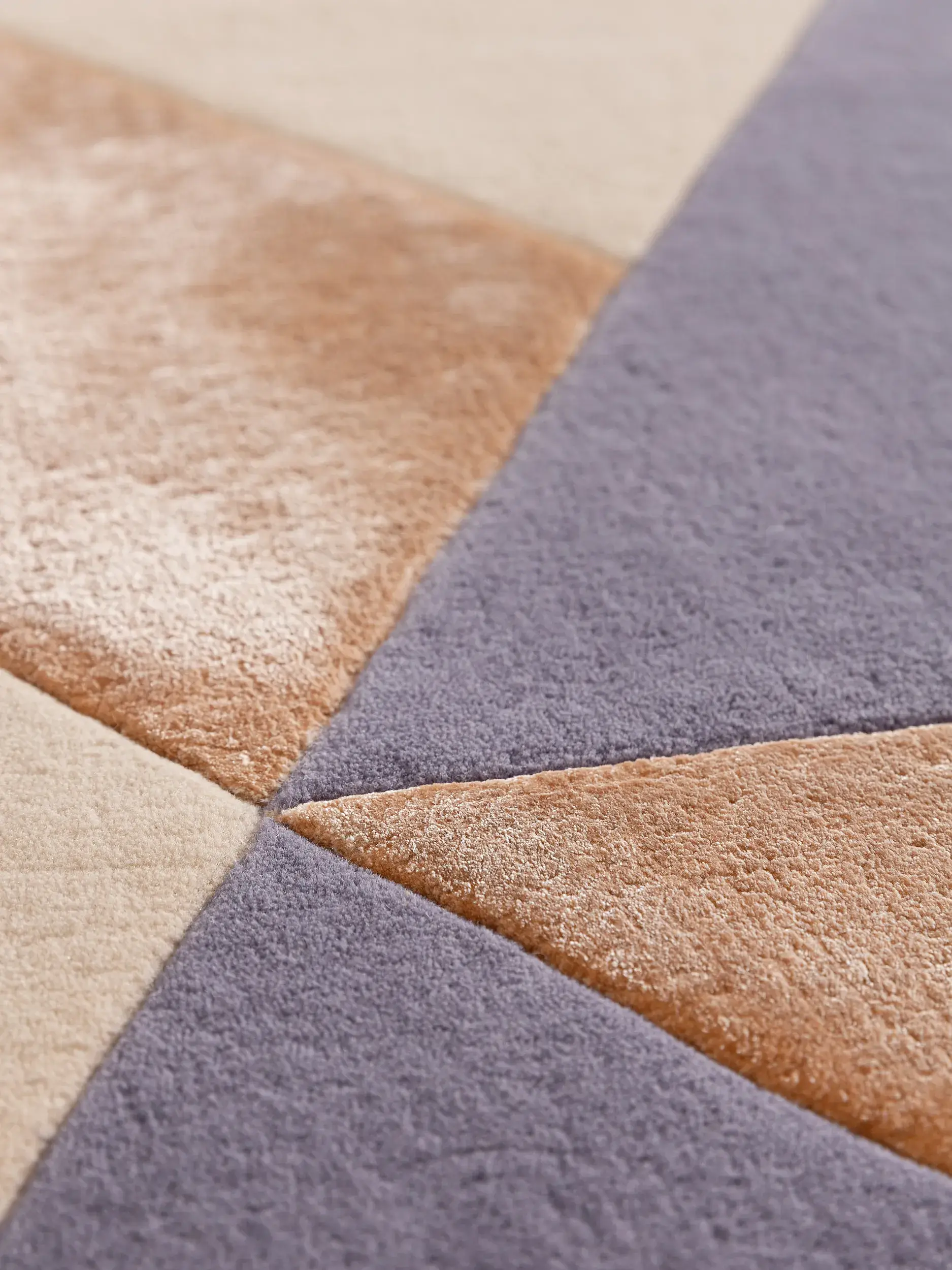 Teppich aus 70% Wolle, 30% Lyocell (Tencel™) in Multicolor mit 70% Wolle, 30% Lyocell (Tencel™) hohem Flor von benuta Finest
