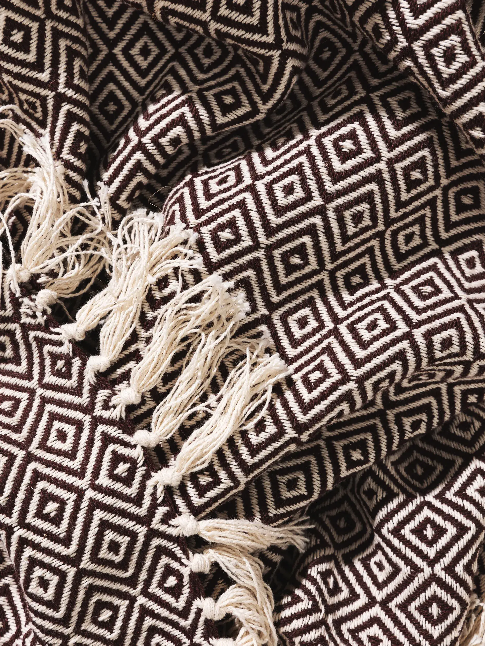 Baumwolldecke Jasmin Braun im Design  aus  von benuta Nest