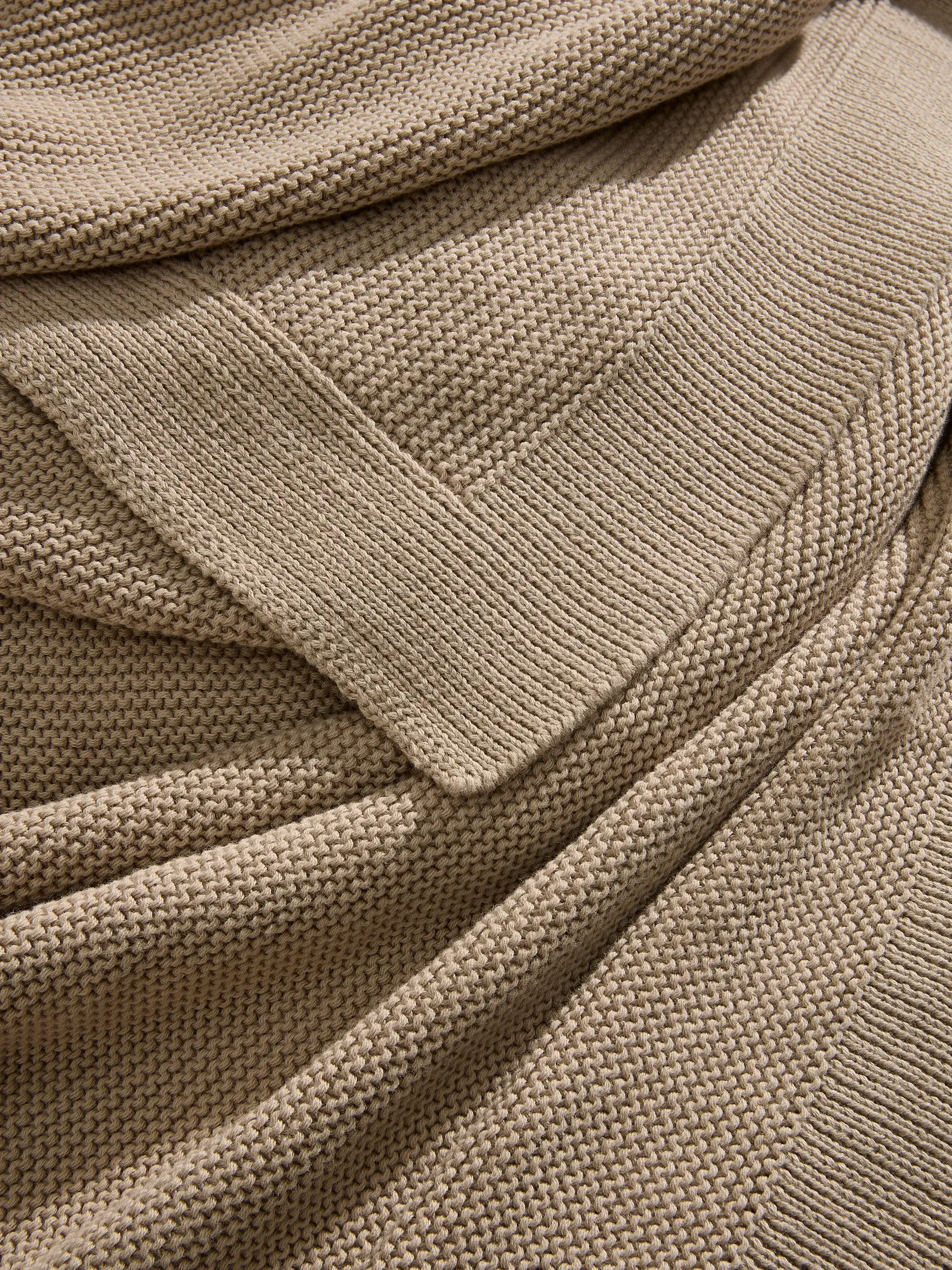 Katoenen deken Helma Beige van benuta Pure