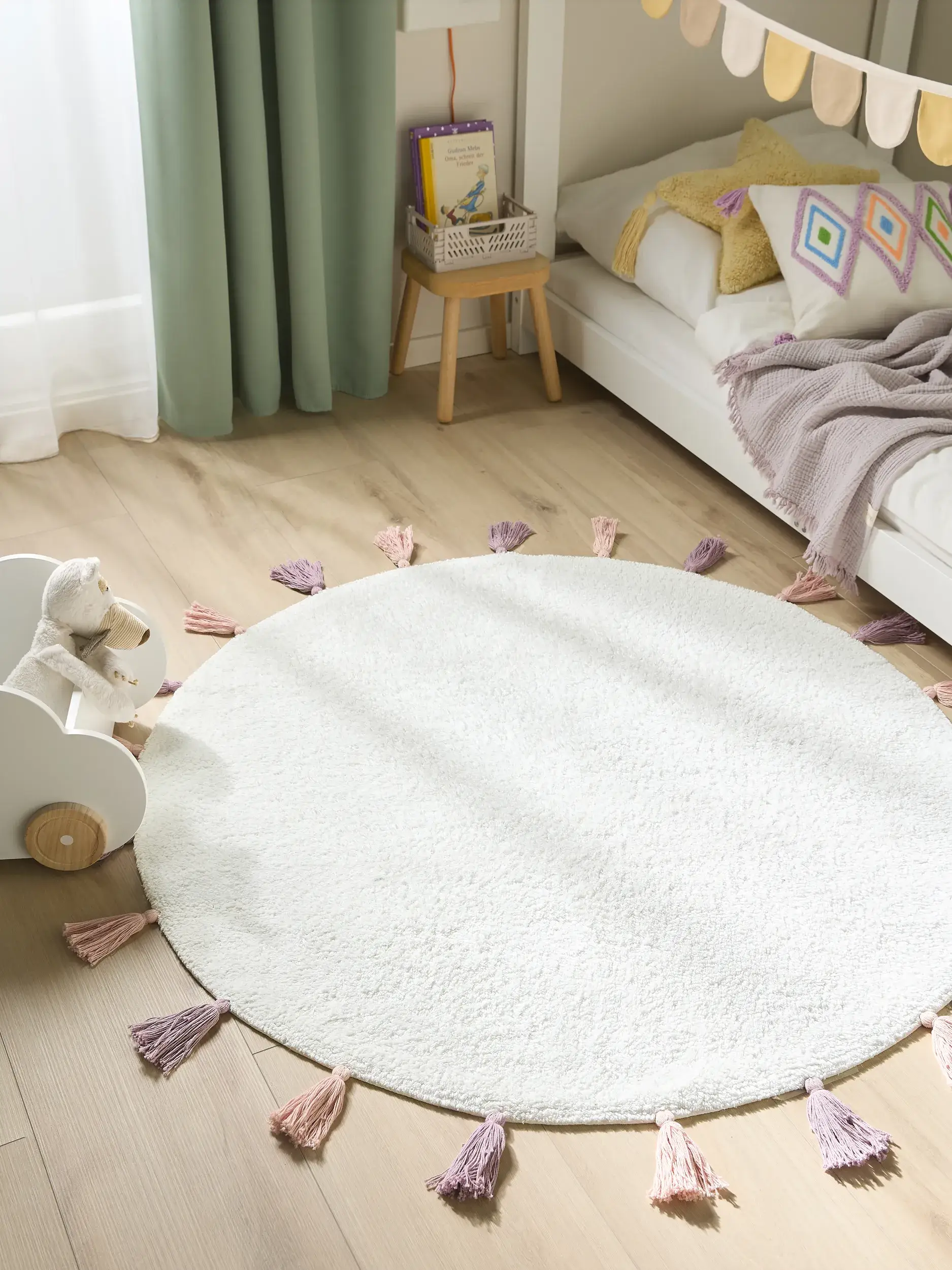 Alfombra de 100% Algodón en Blanco con un pelo de {{Placeholder_Pile Height}} de altura de Lytte