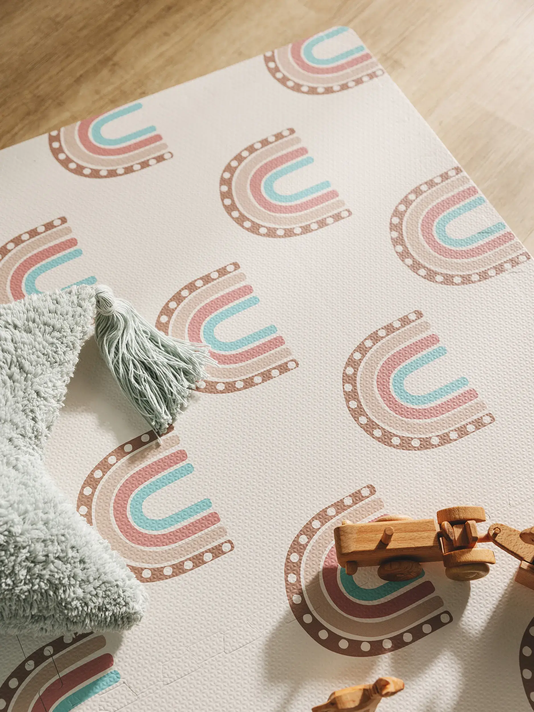 Spielmatte Rainbow Multicolor im Design Kindermotive aus  von Lytte