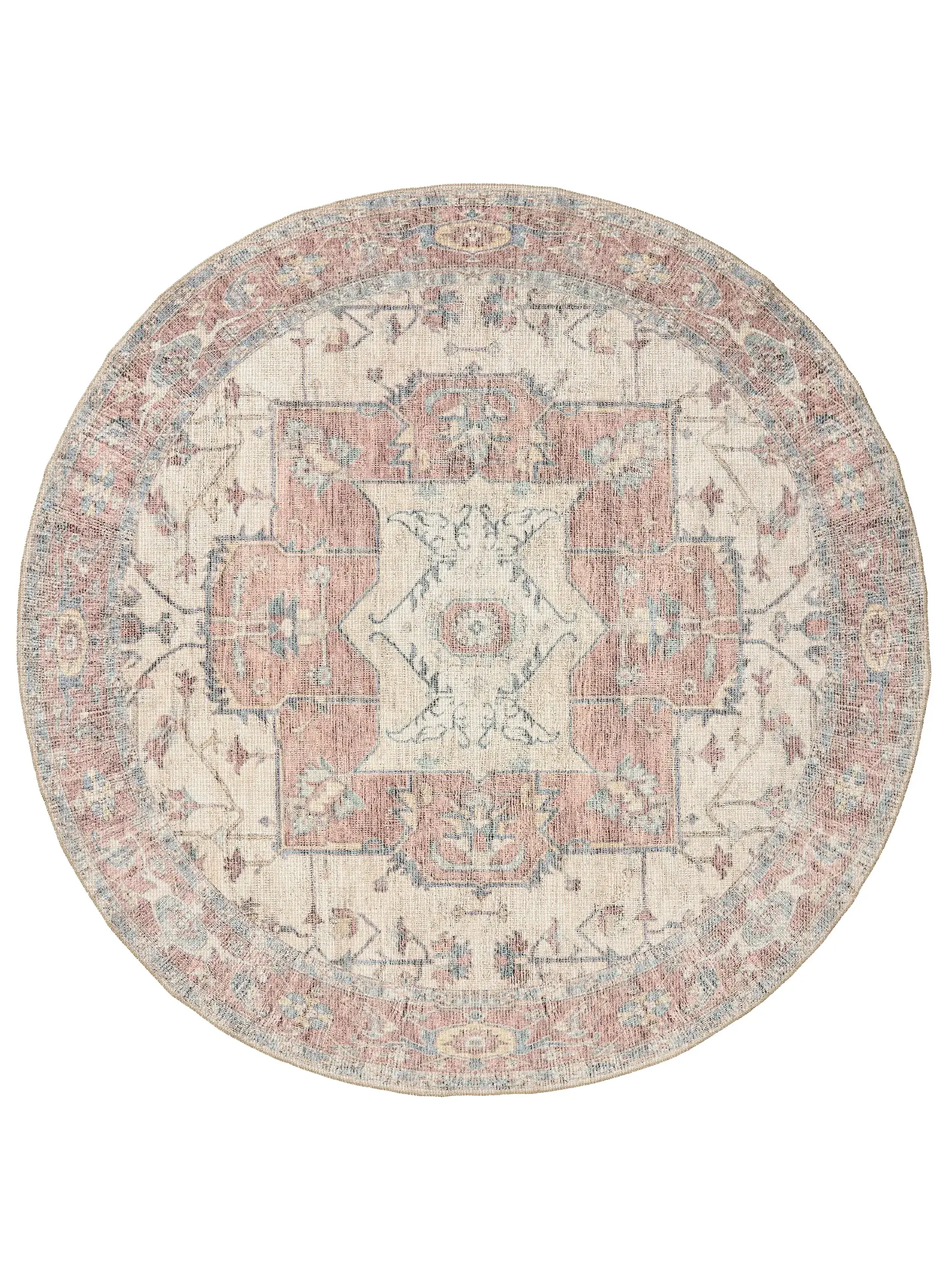 Rug made of 50% Polyester, 50% Polycotton in Beige with a 50% Polyester, 50% Polycotton high pile by benuta Nest
