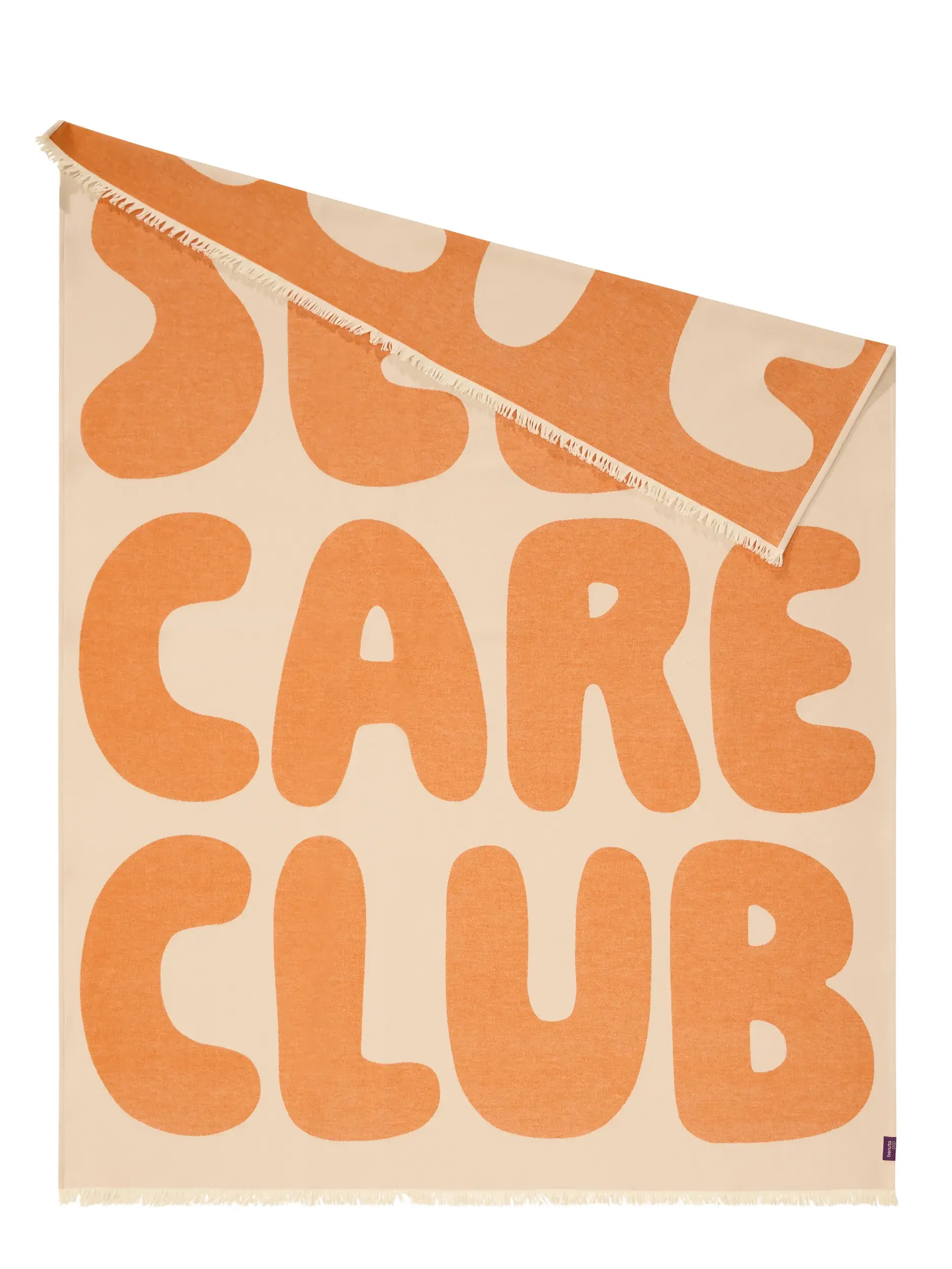 Baumwolldecke Jacky Orange von benuta Pop