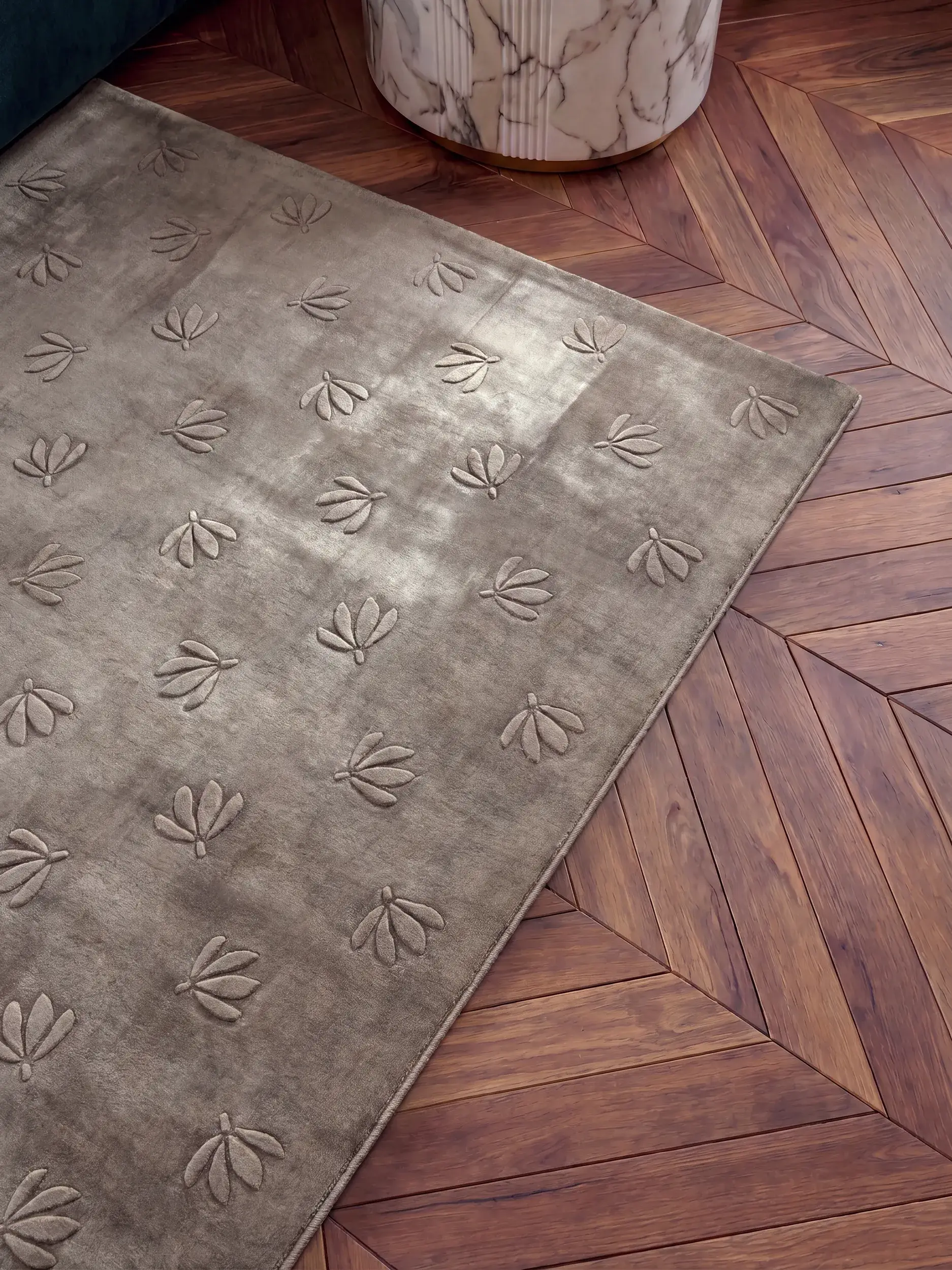 Rug Esmé made of 50% Cotton, 50% Viskose in  by benuta Finest