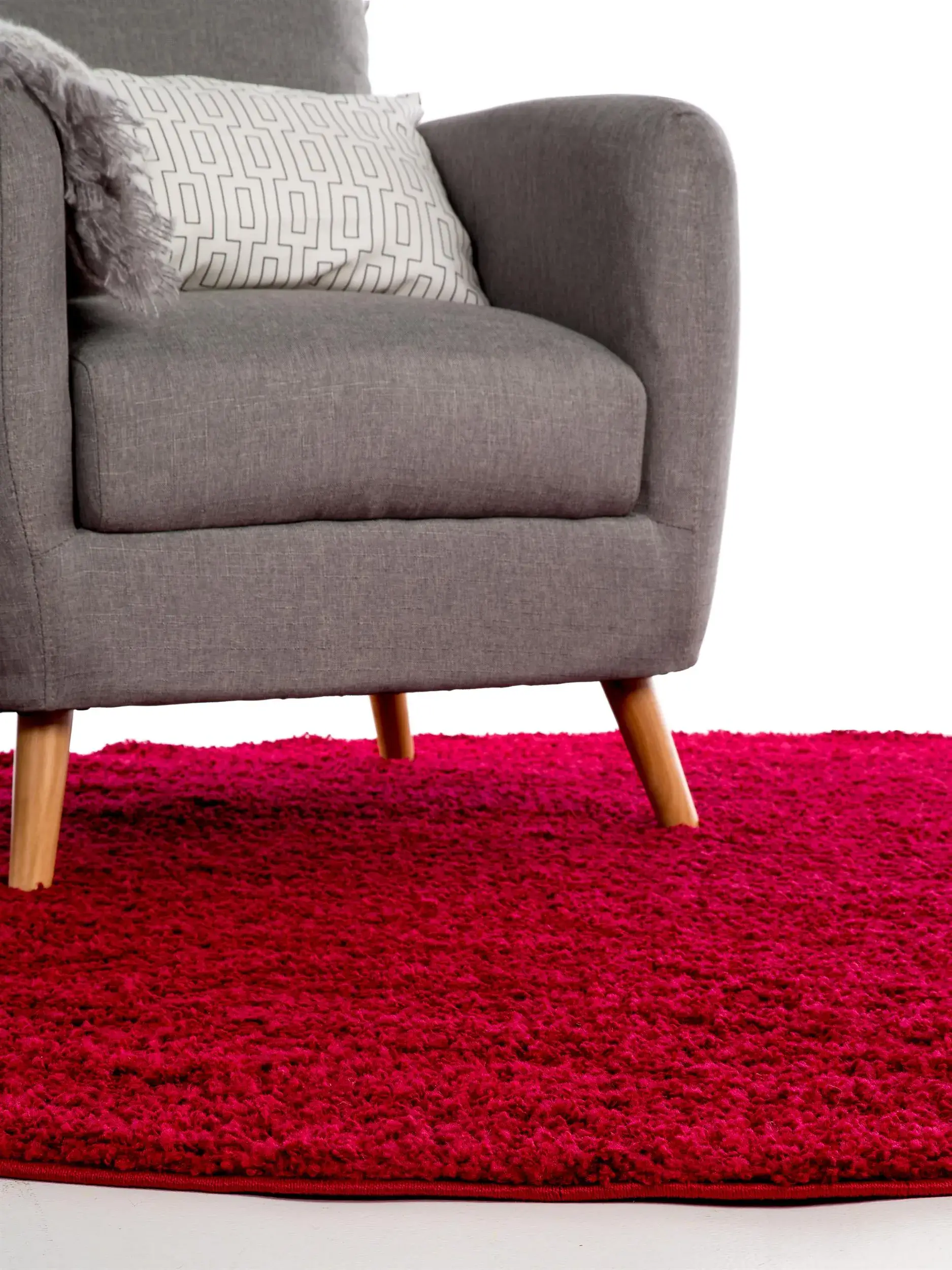 Teppich Swirls aus 100% Polypropylen in Rot von benuta