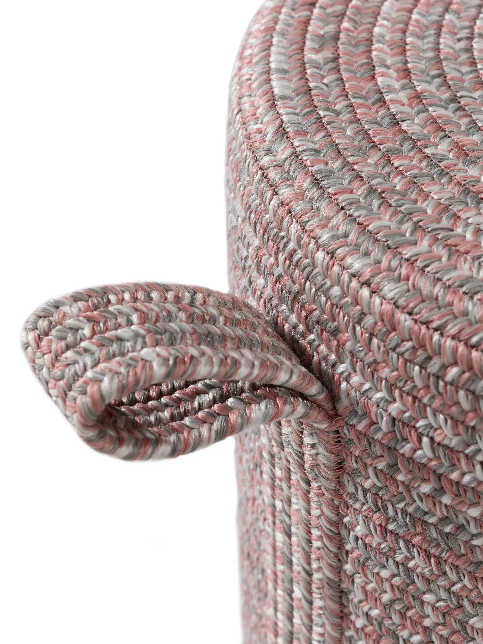 In- & Outdoor Pouf Noe Rosa Einfarbig-suunnittelussa, valmistettu 100% polypropeeniaista, benuta Finestin toimesta