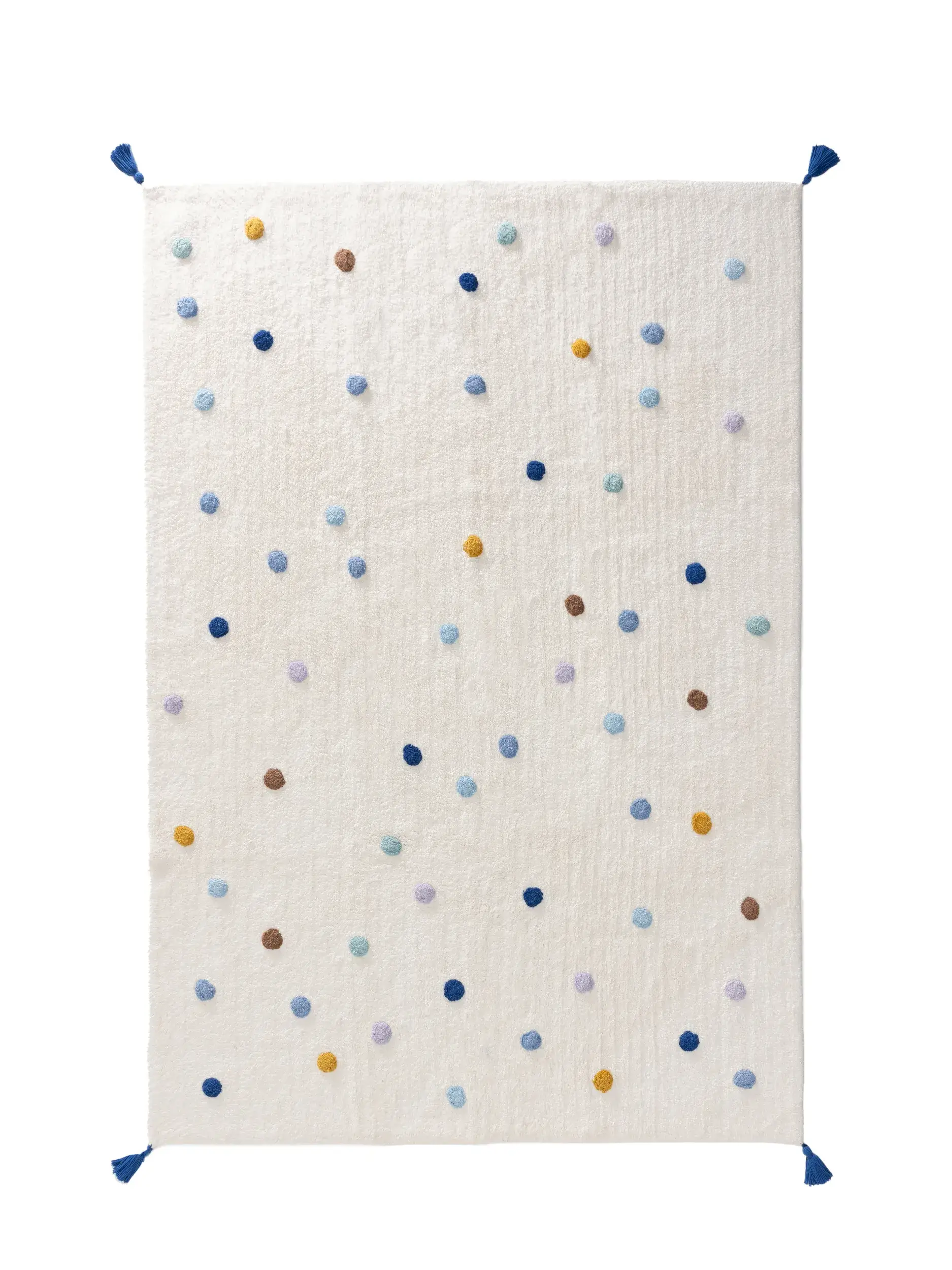 Tappeto di 100% Cotone Riciclato in Multicolor con pelo alto 100% Cotone Riciclato da Lytte