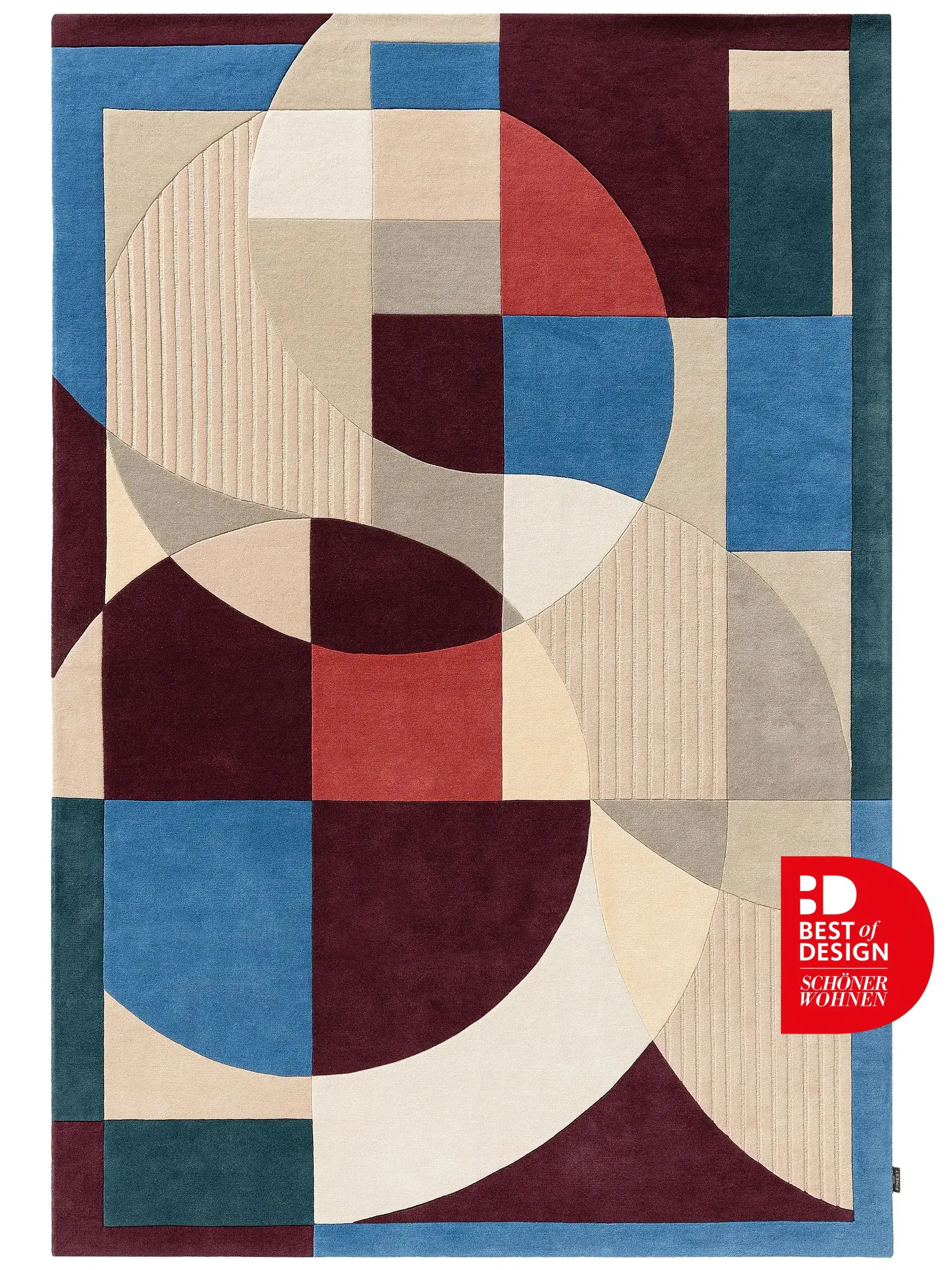 Wollteppich Adam Multicolor/Lila von 