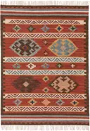 Hand Woven Kilim Zohra Multicolour/Red