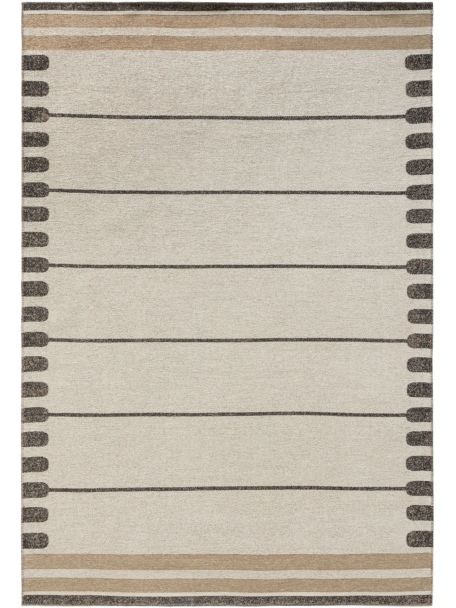 Flachgewebeteppich Elena Beige/Braun von 