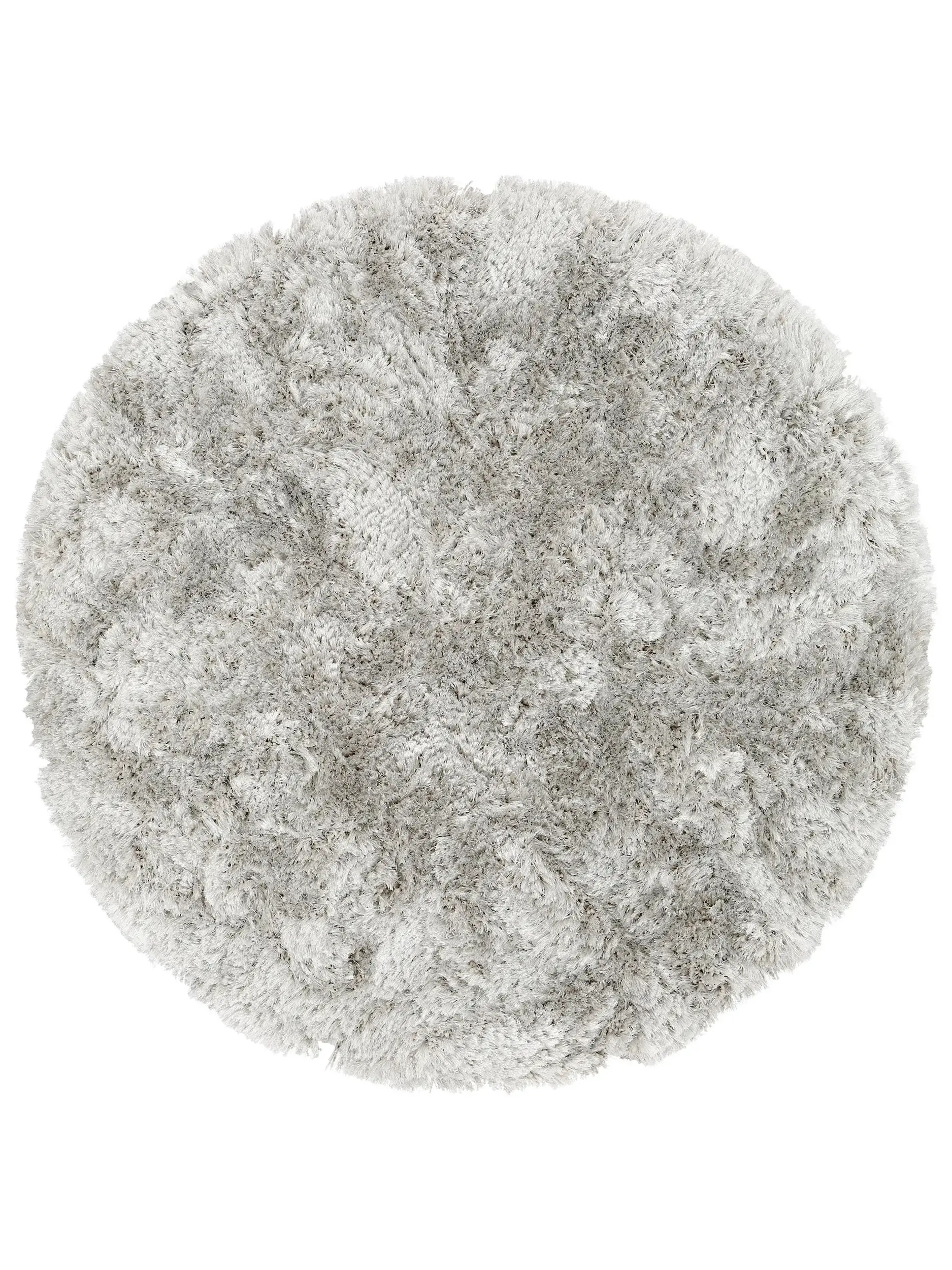Tappeto di 100% Poliestere in Grigio con pelo alto 100% Poliestere da benuta Finest